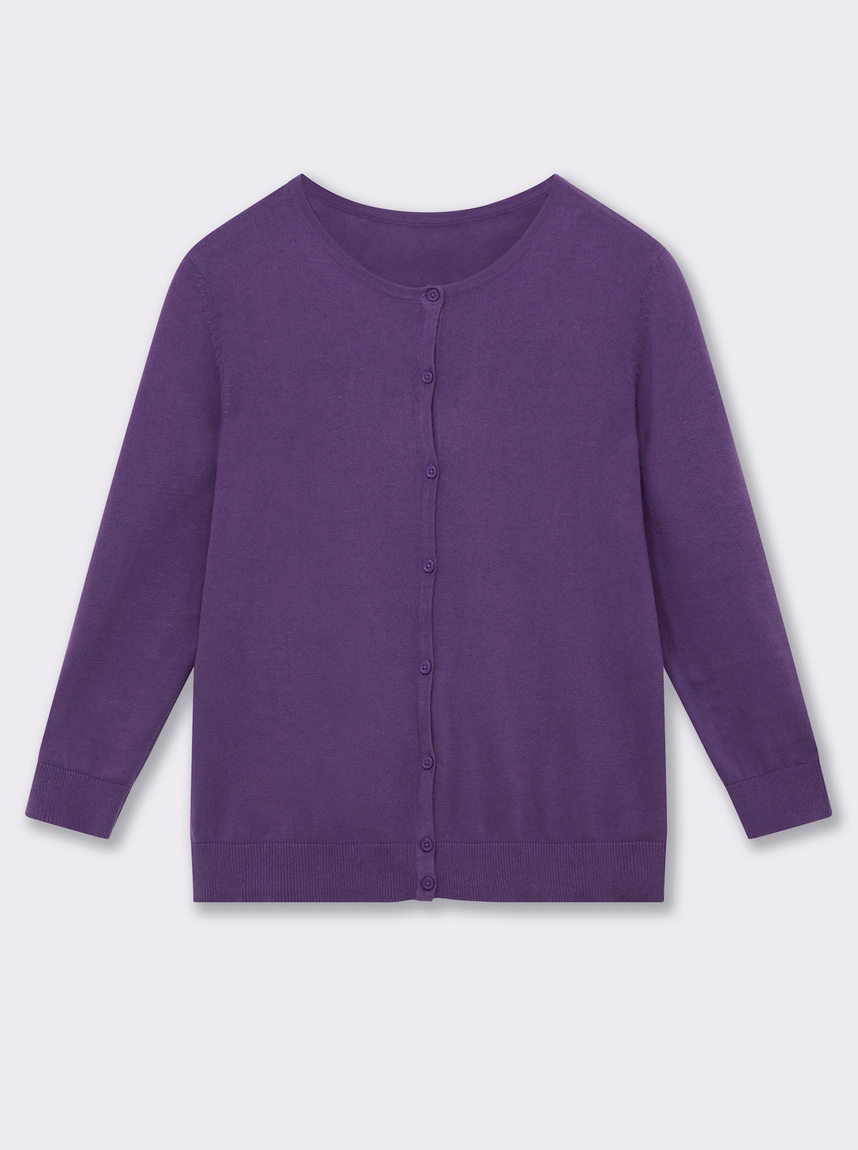 Strickjacke aus reiner Baumwolle - lila