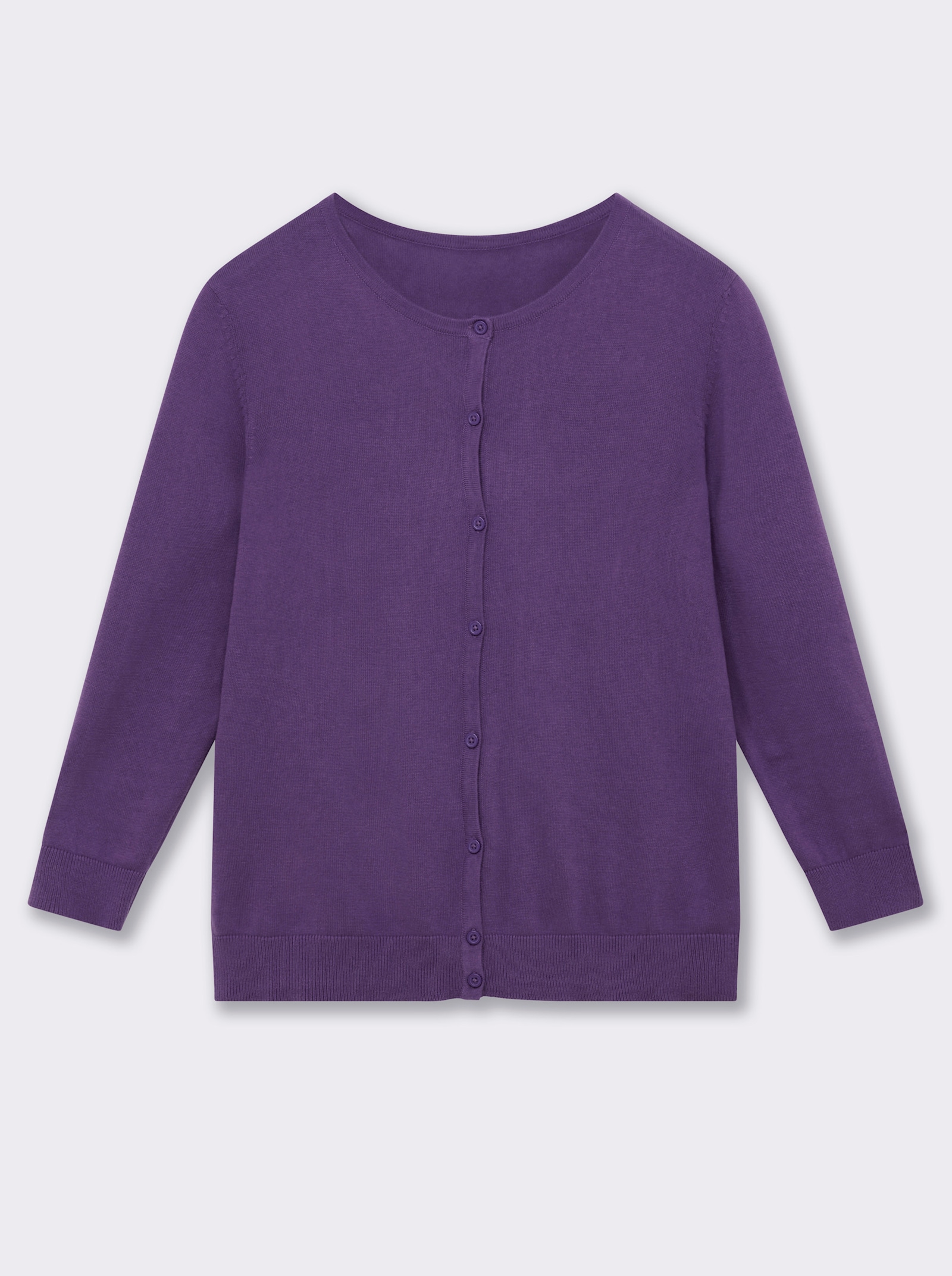 Strickjacke aus reiner Baumwolle - lila