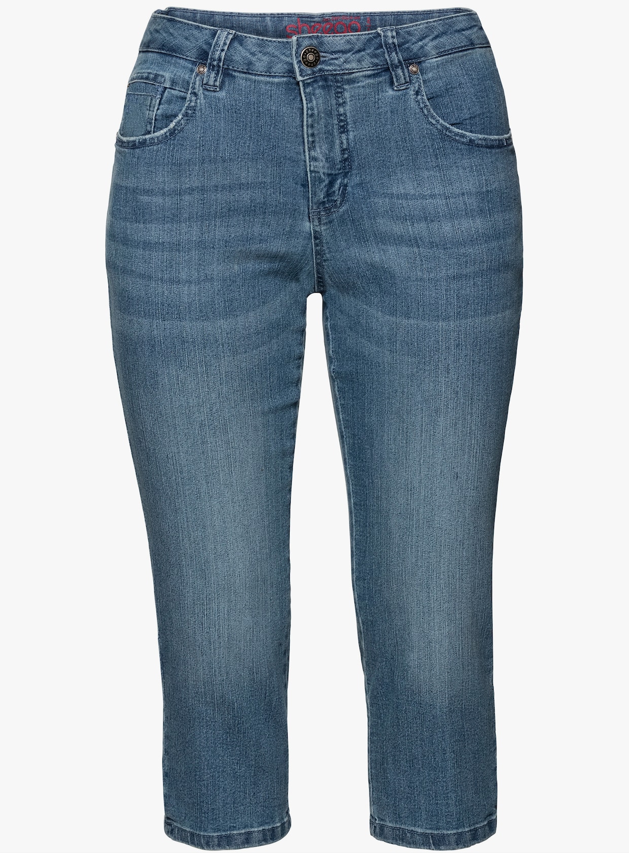 sheego Caprijeans - light blue-denim
