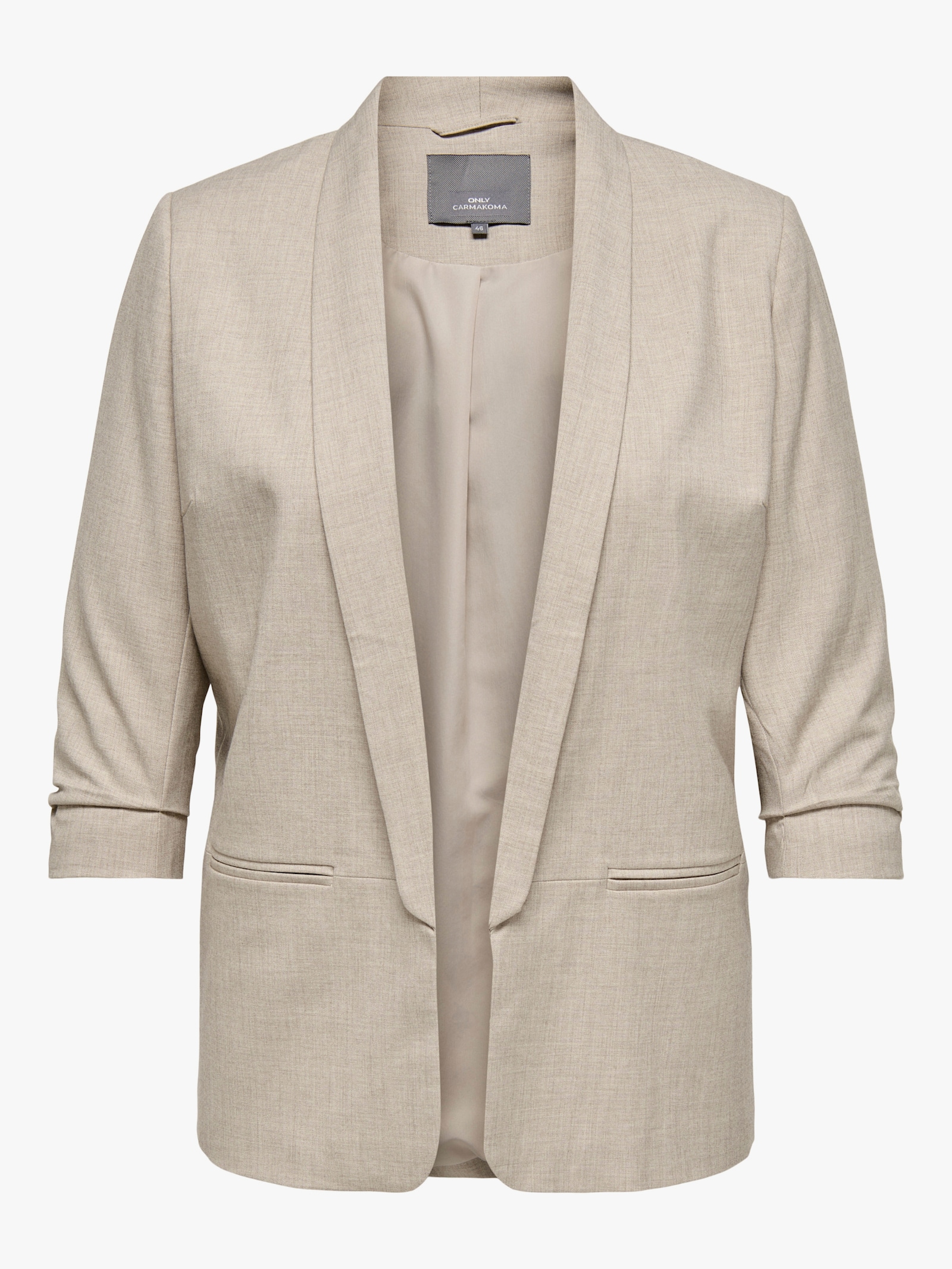 ONLY CARMAKOMA Kurzblazer - white pepper detail:melange
