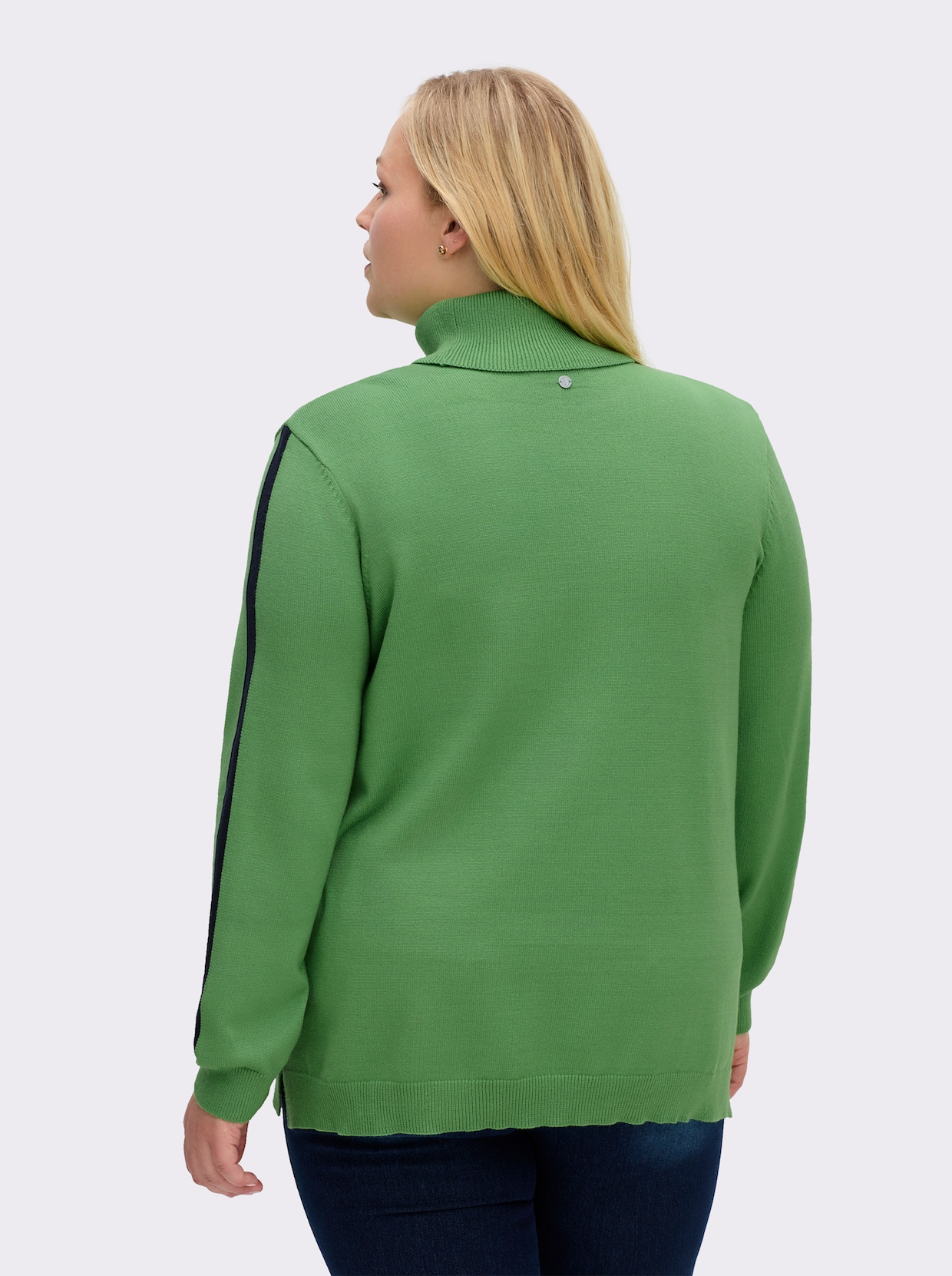 sheego Rollkragenpullover - apfel