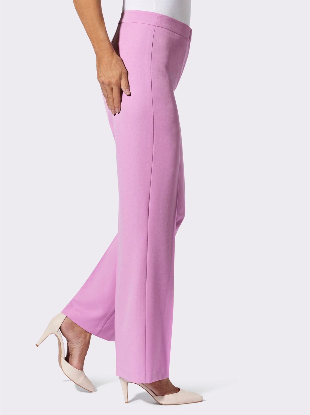 Bügelfaltenhose mit Formbund - orchidee