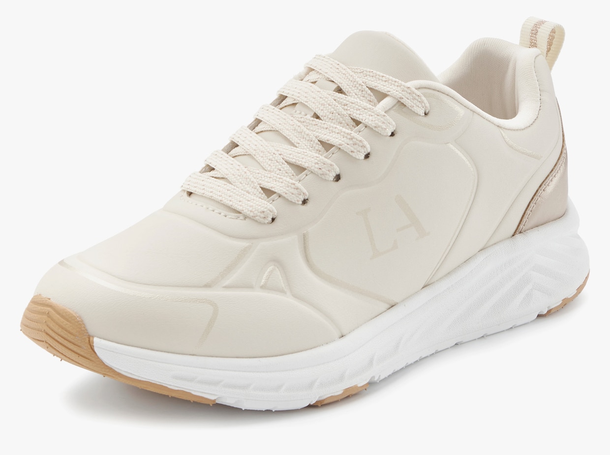LASCANA Sneaker - beige/goldfarben