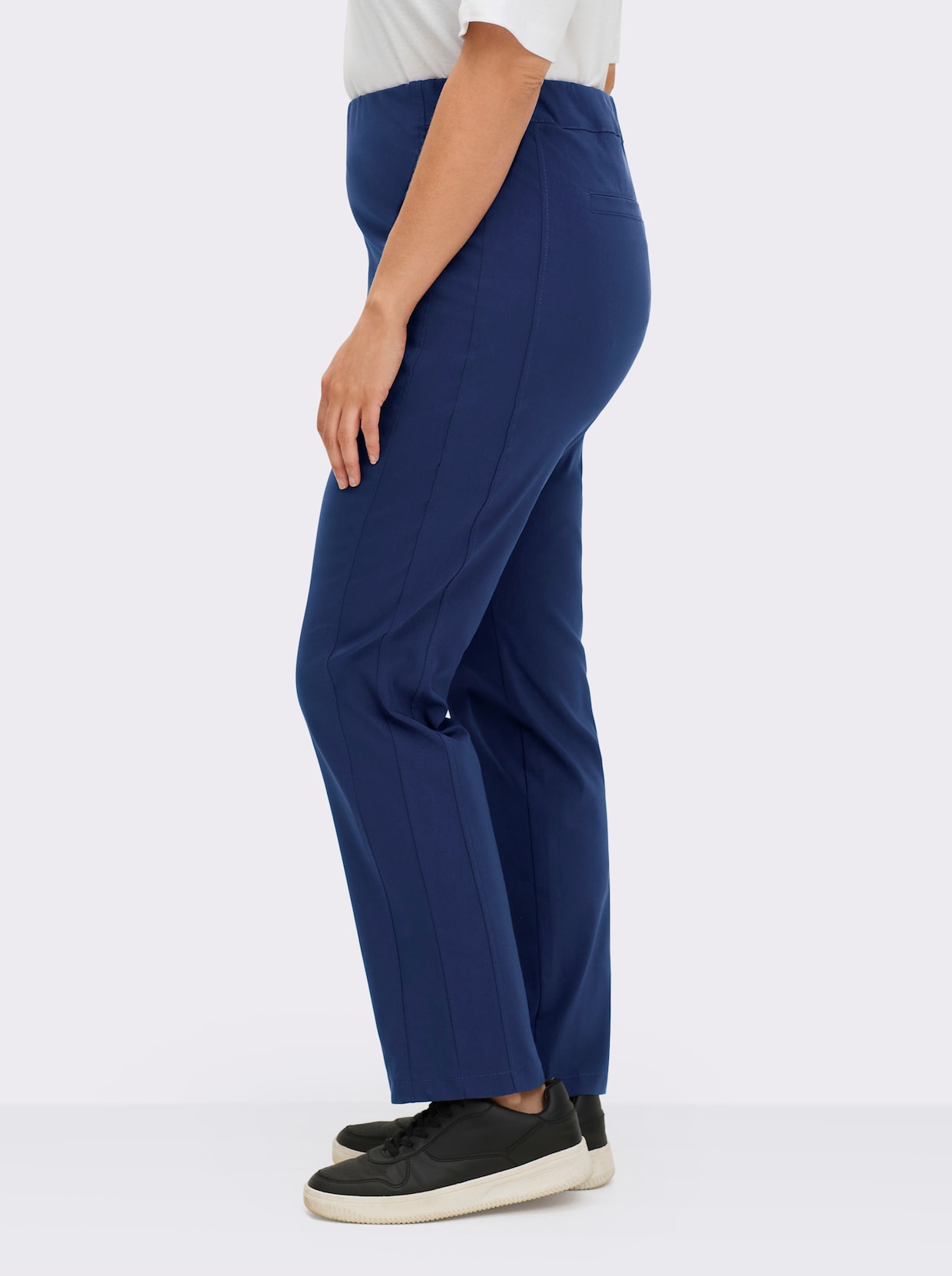 Stehmann Comfort line Hose mit Dehnbund, Viskose-Qualität - royalblau