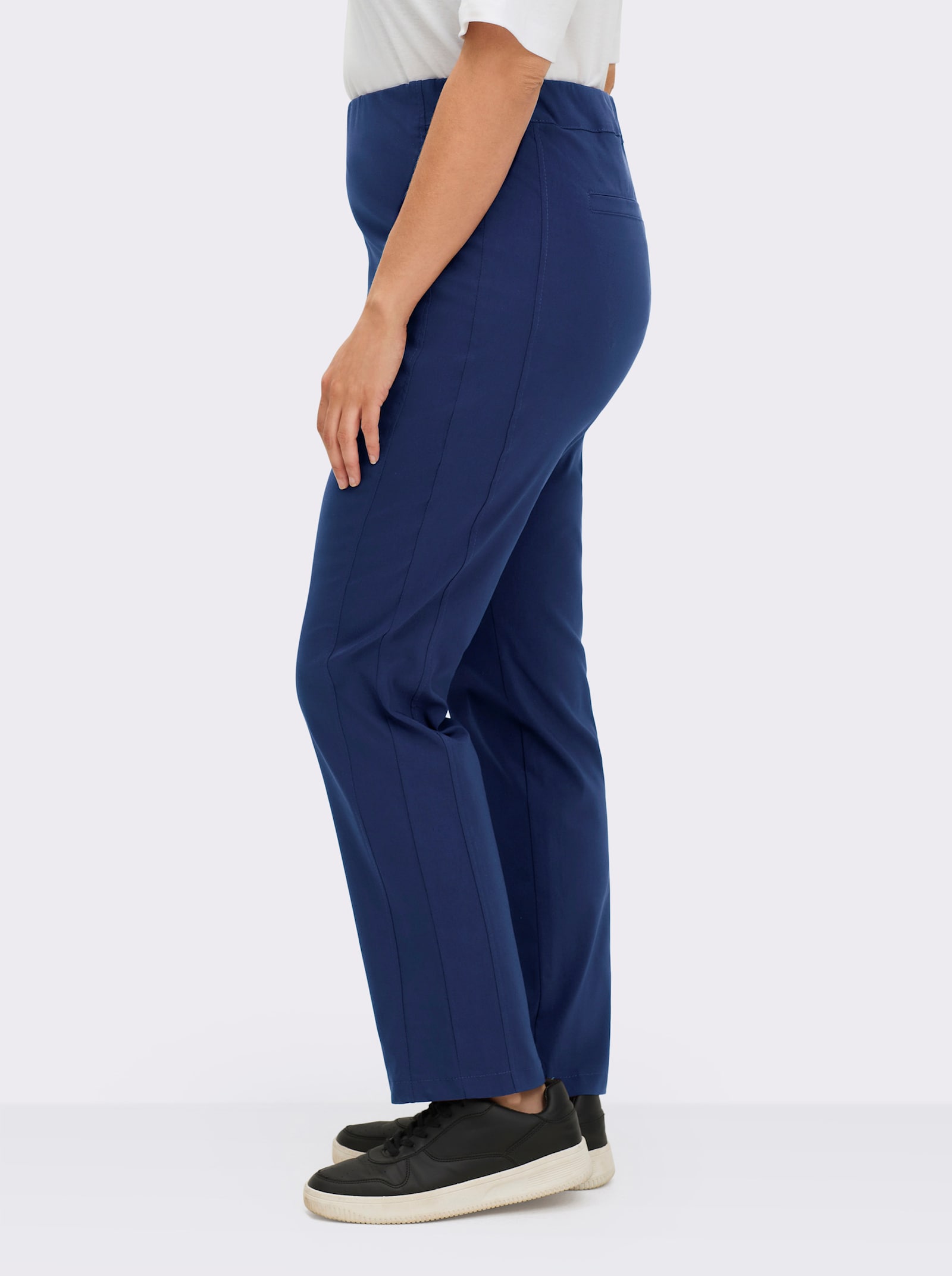 Stehmann Comfort line Hose mit Dehnbund, Viskose-Qualität - royalblau