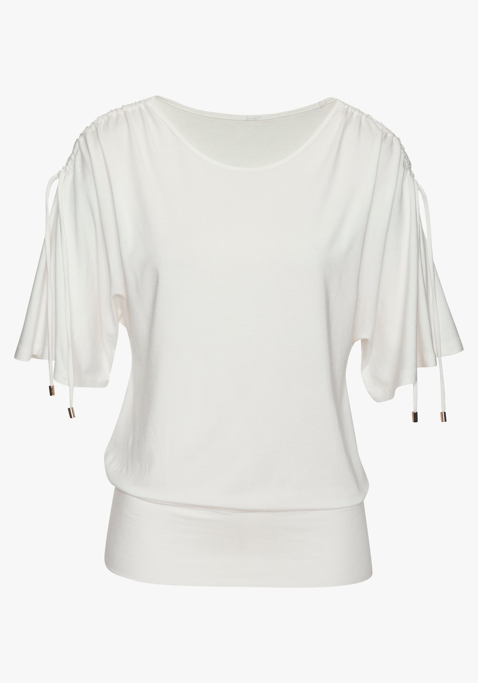 LASCANA Rundhalsshirt - creme