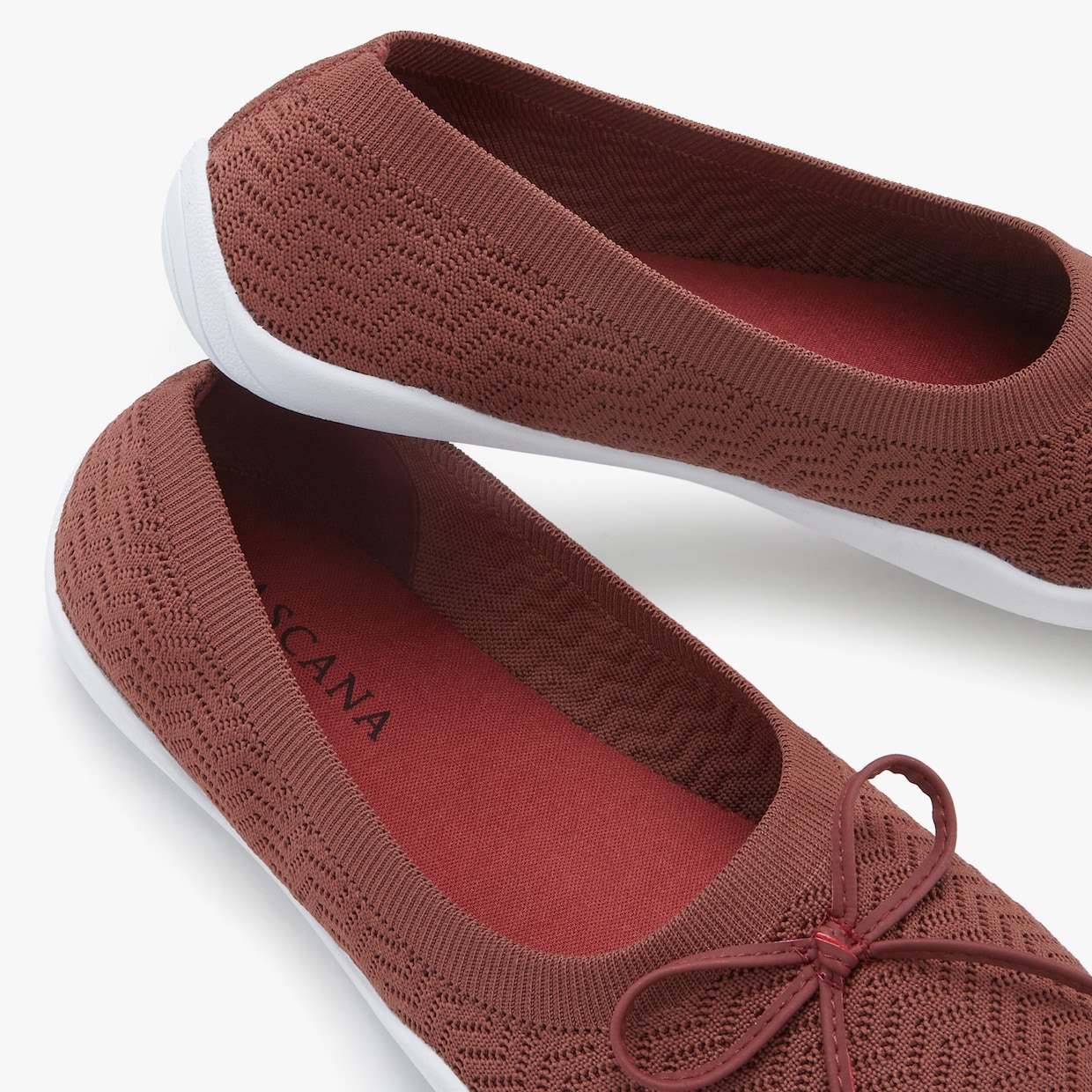 LASCANA Sneaker Ballerinas - rotbraun