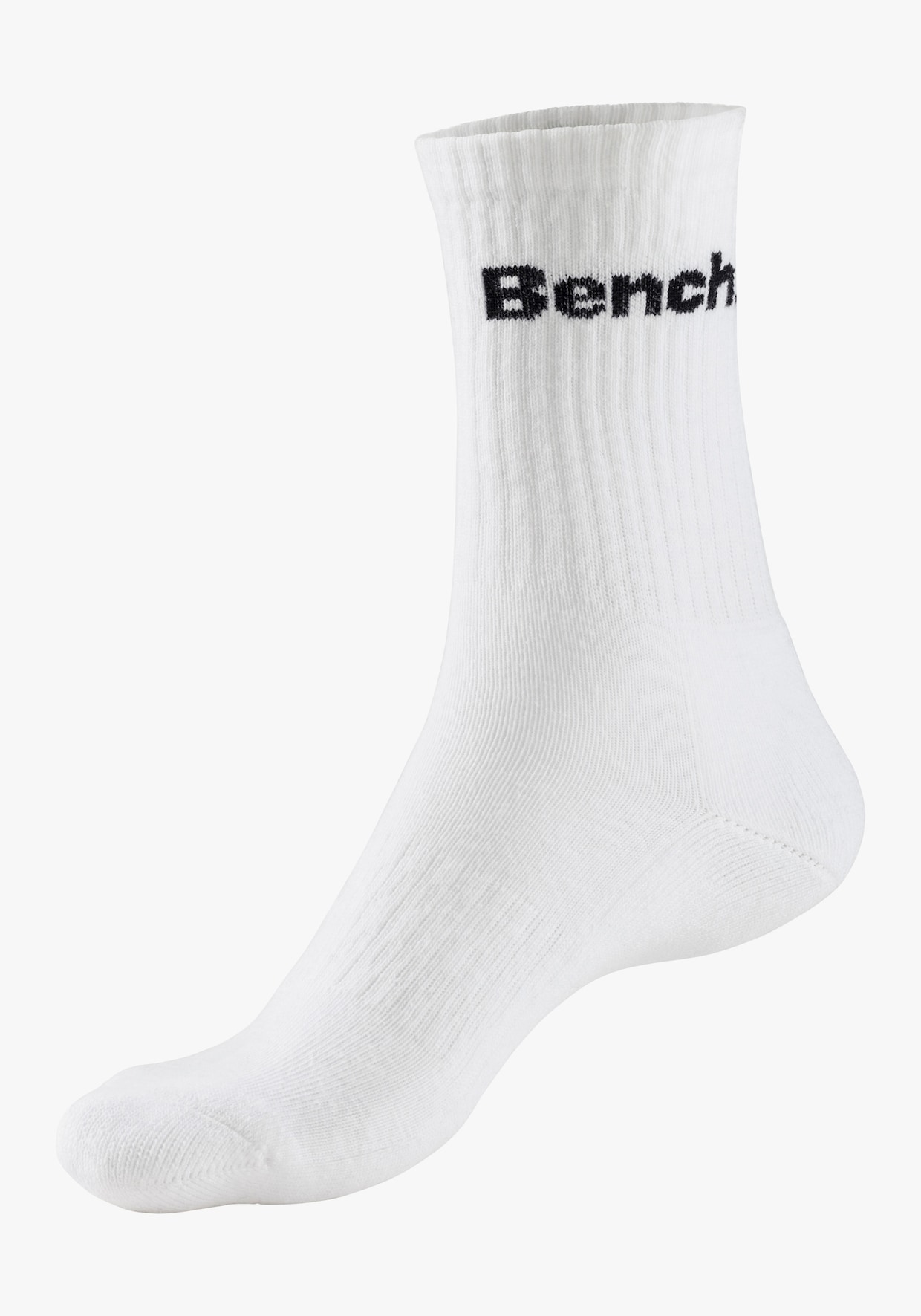 Bench. Chaussettes de tennis - 2x noir + 2x blanc + 2x gris chiné