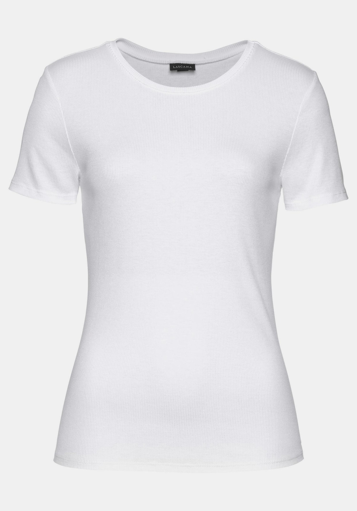 LASCANA T-Shirt - 1x weiß + 1x schwarz