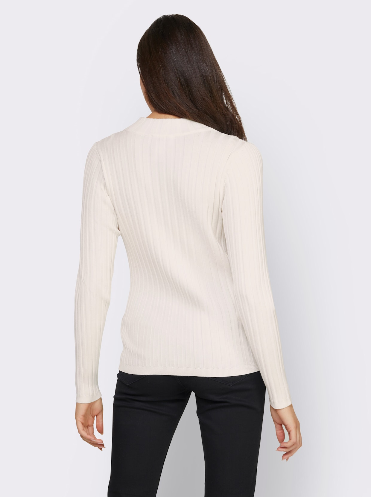 heine Pullover met opstaande kraag - ecru