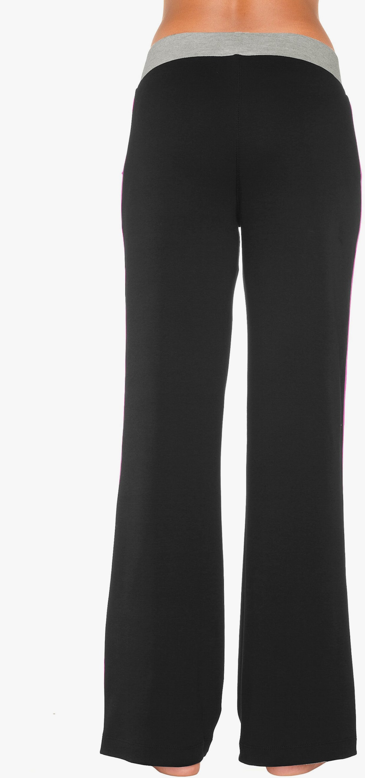 KangaROOS Pantalon détente - noir-fuchsia-fuchsia