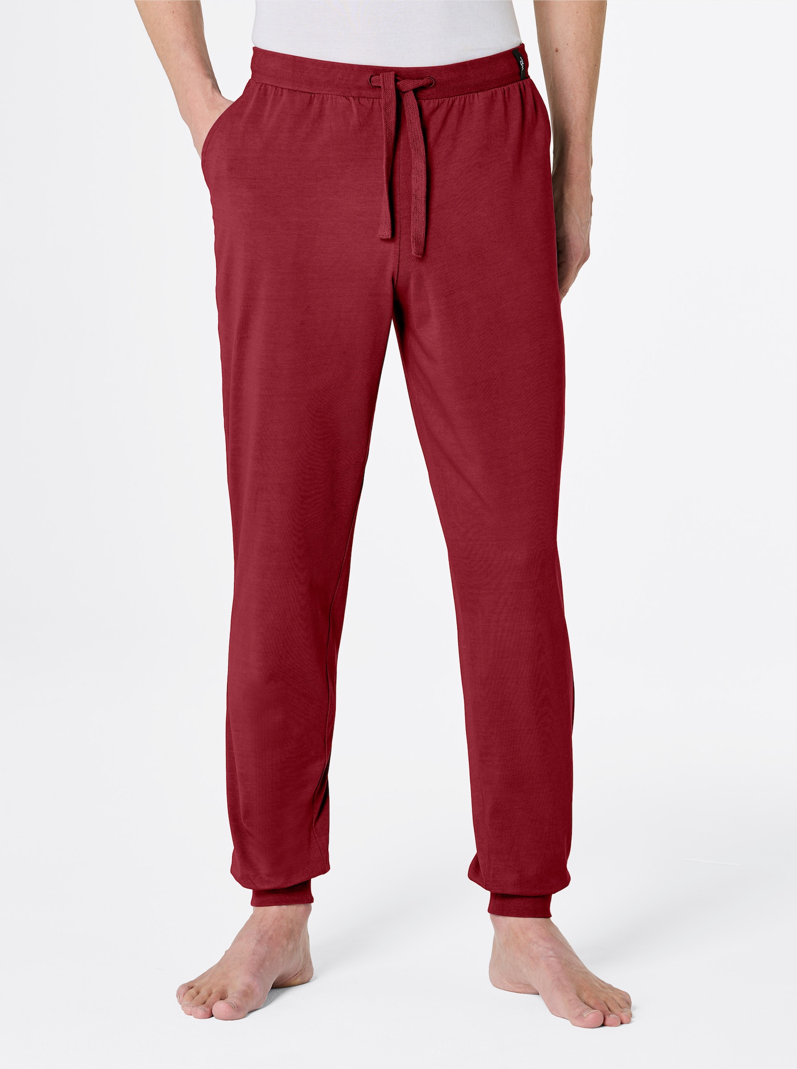 wäschepur men Hosen lang - marine + dunkelrot