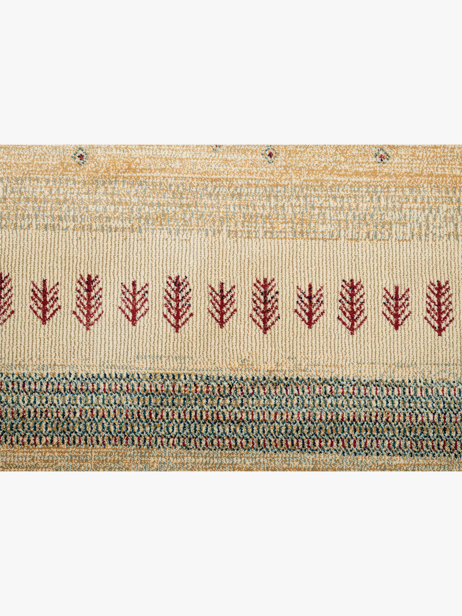 Theko Teppich - beige-gemustert