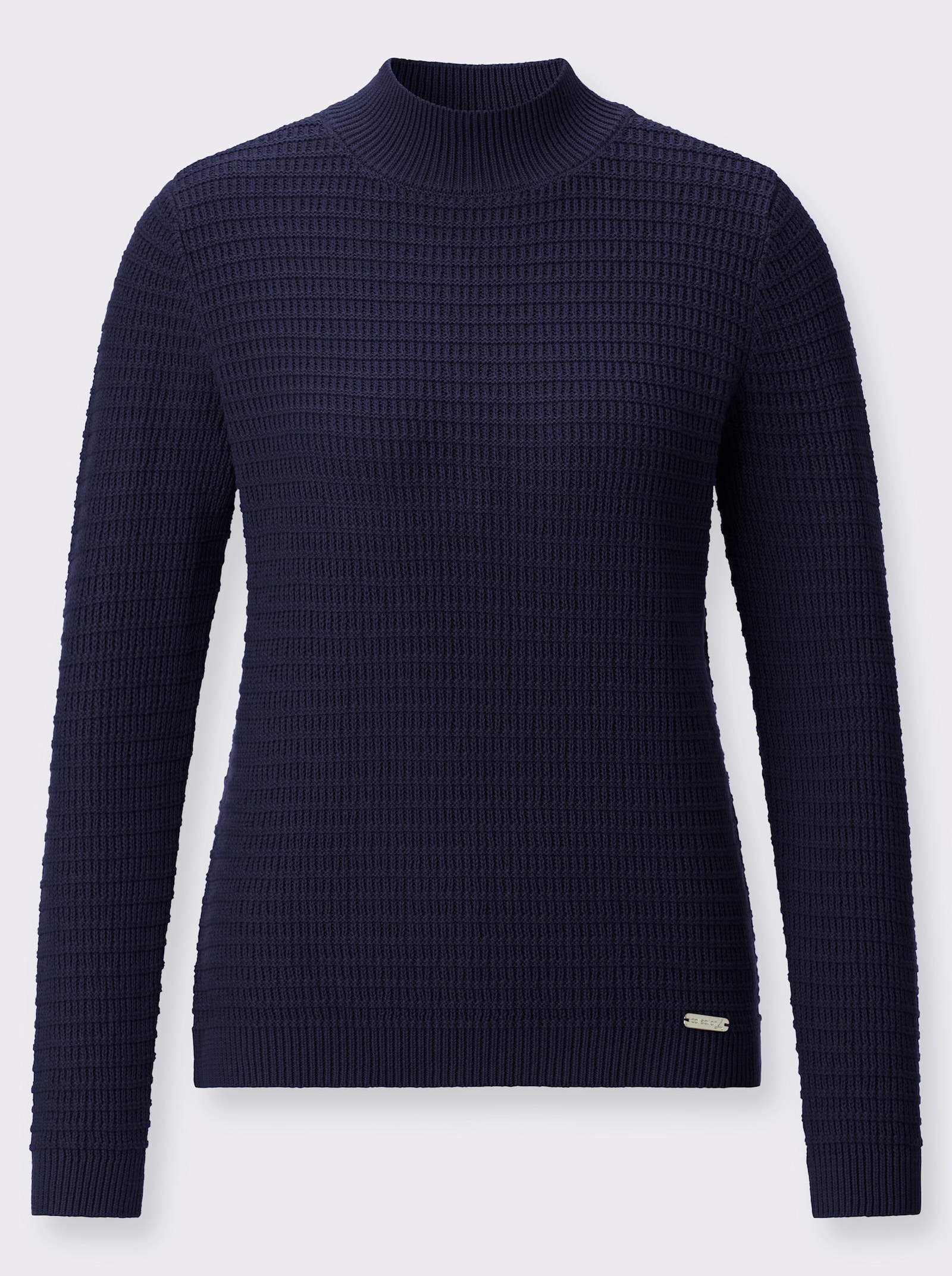 Stehkragenpullover - marine