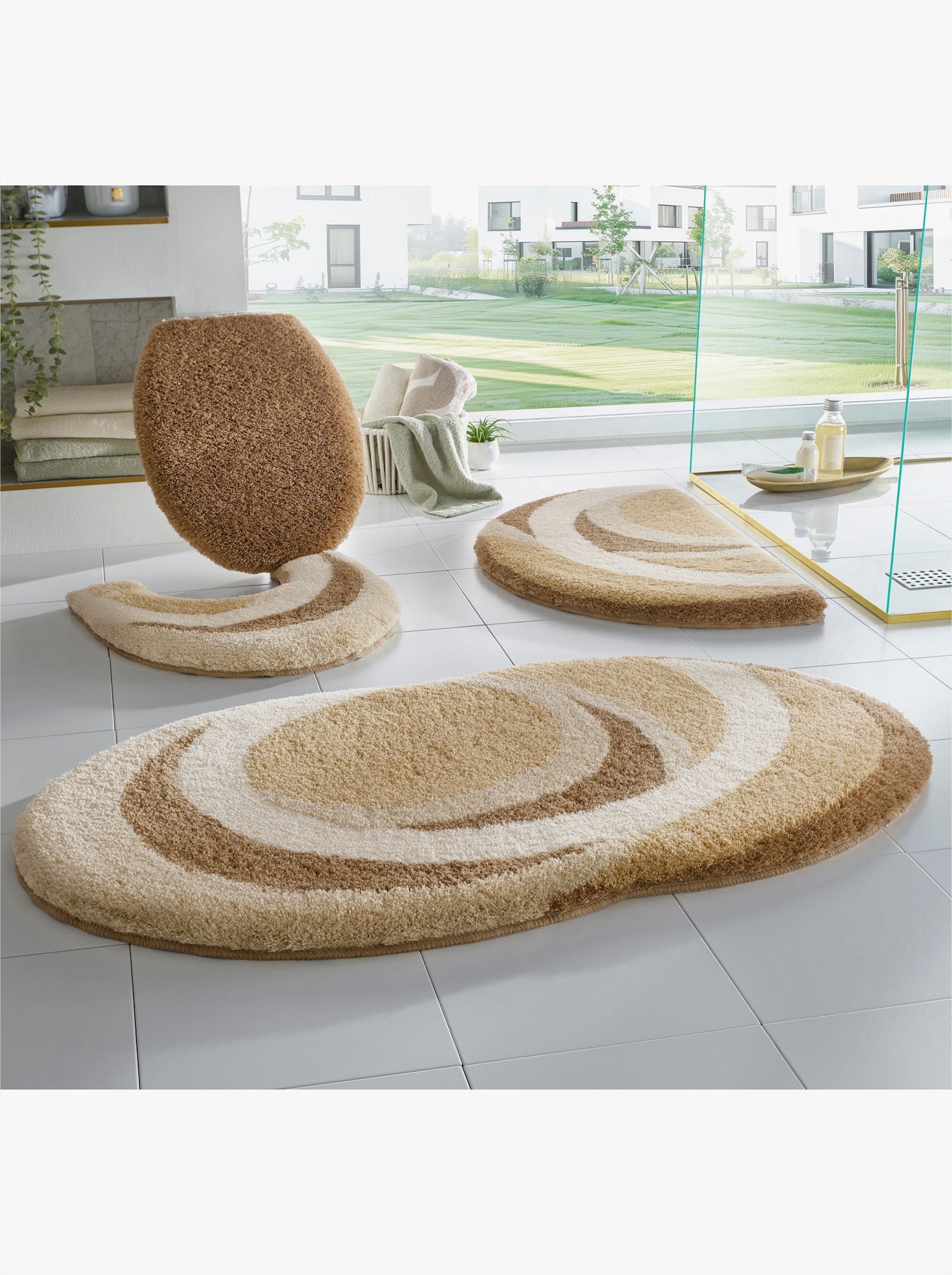 Kleine Wolke Badematte - beige