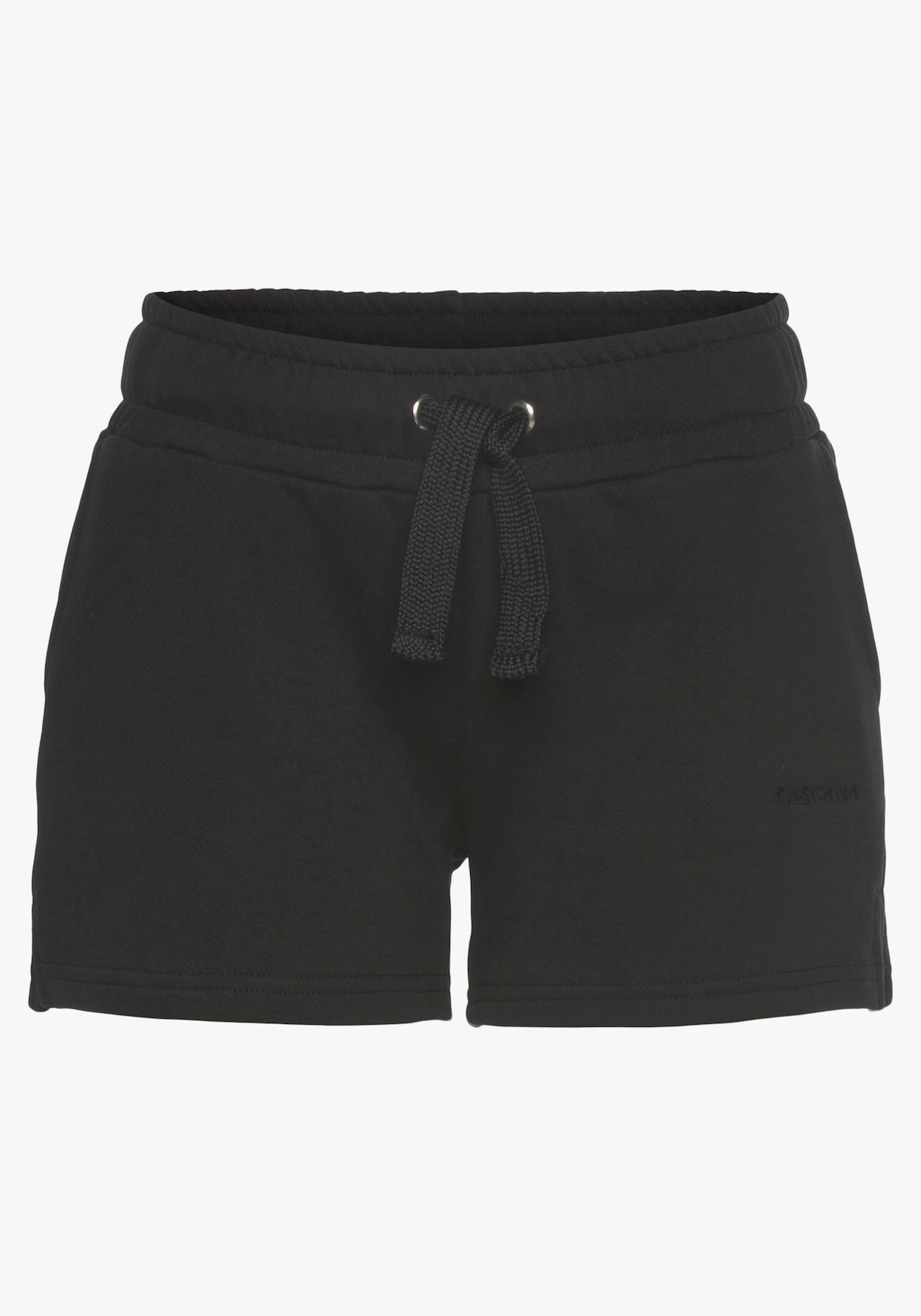 LASCANA Sweatshort - zwart