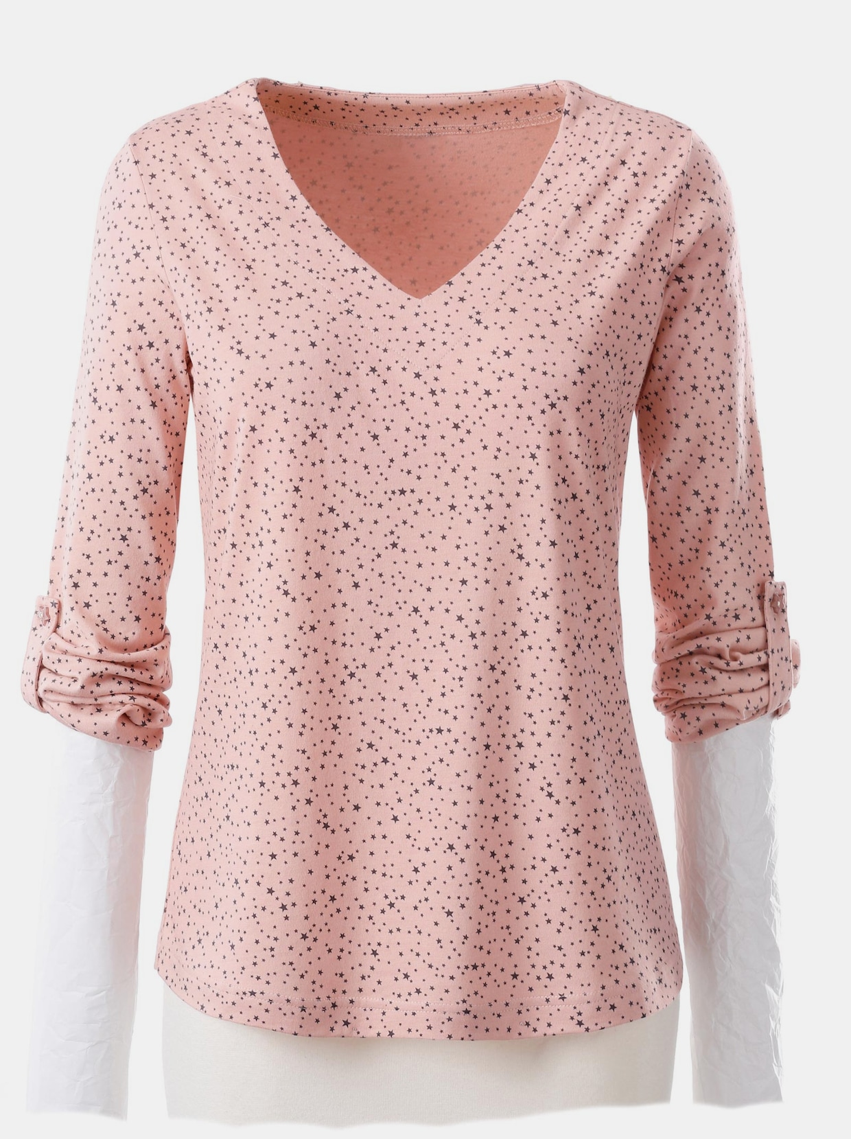Shirt met print - roze gedessineerd