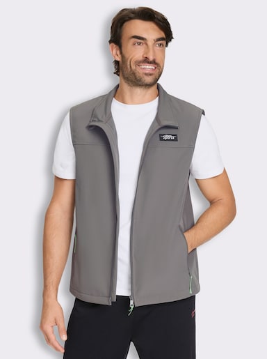 Catamaran Sports Softshellweste mit Reißverschluss-Taschen - grau