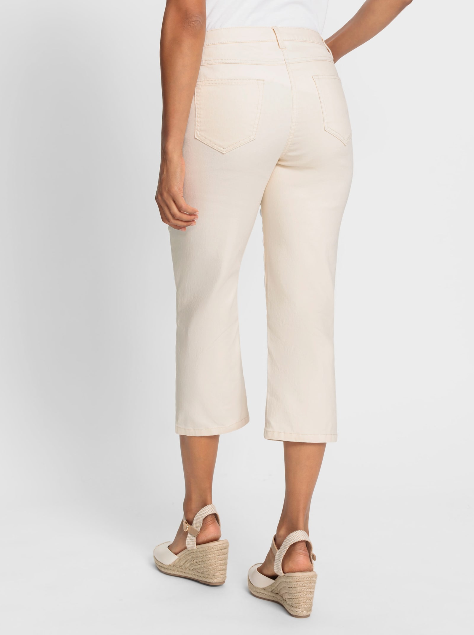 3/4-Hose in Stretch-Qualität - champagner