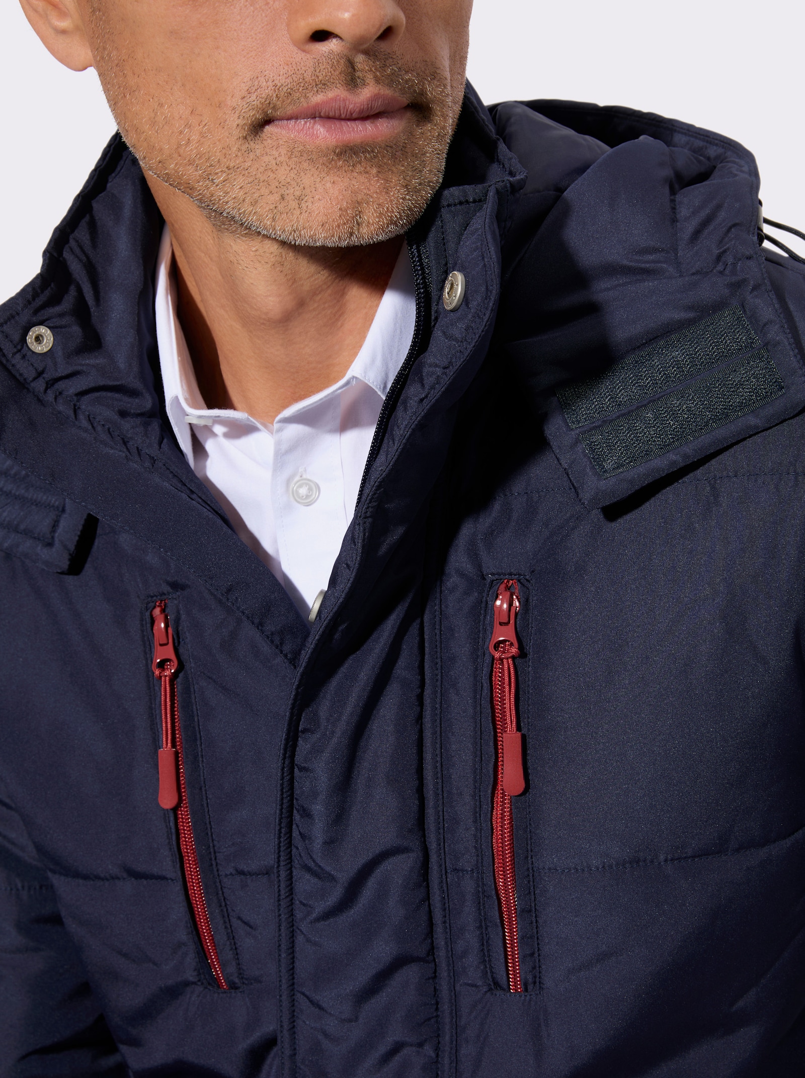 Steppjacke für normale Wintertemperaturen - marine