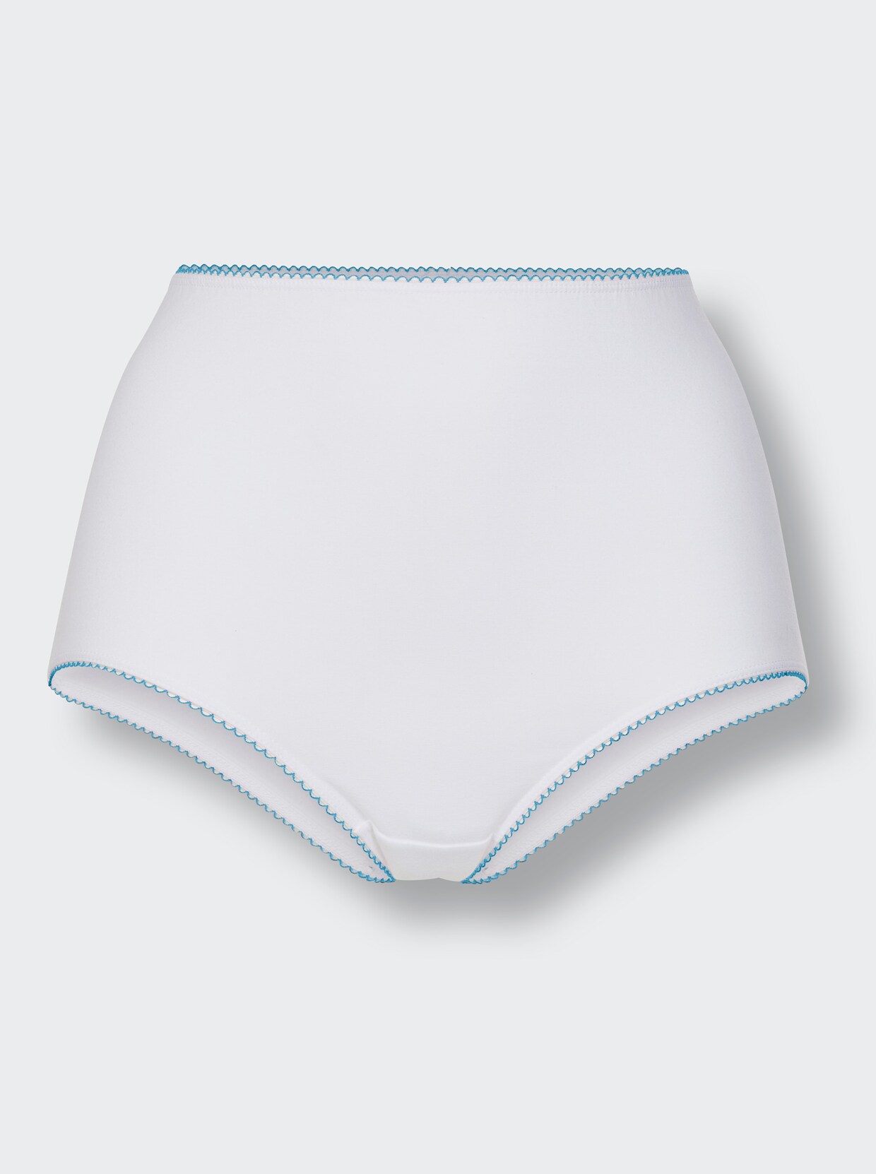 wäschepur Taillenslip mit kontrastfarbigen Abschlüssen - weiß