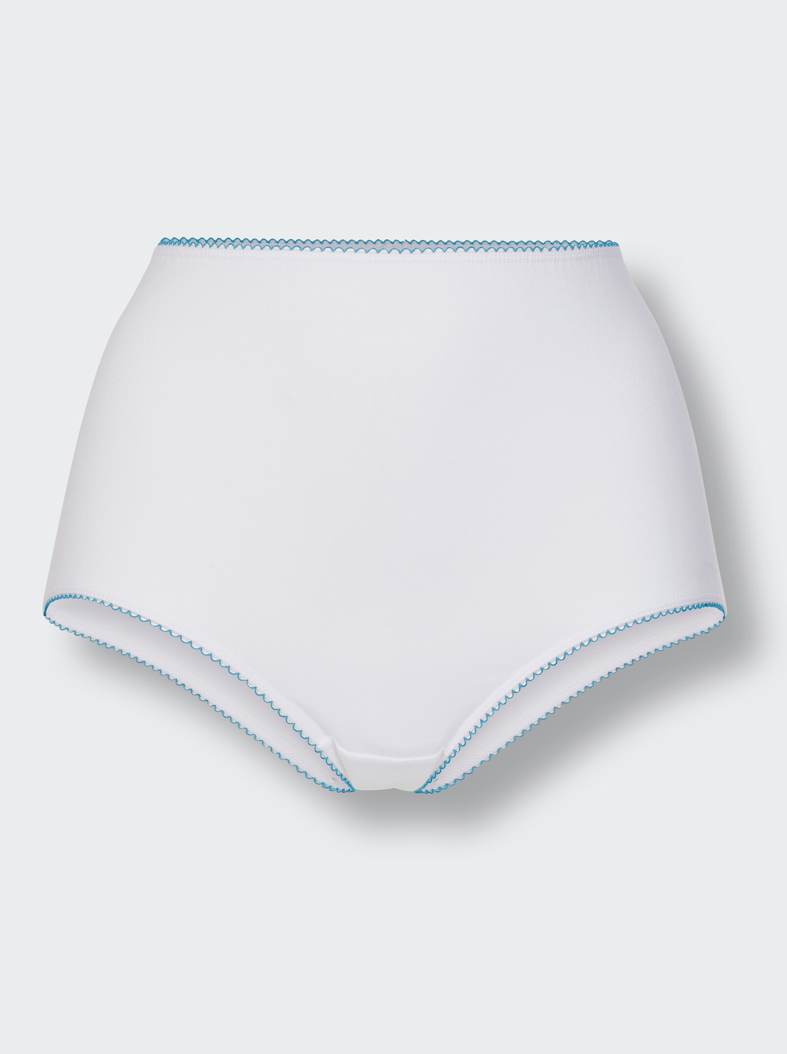 wäschepur Taillenslip mit kontrastfarbigen Abschlüssen - weiß