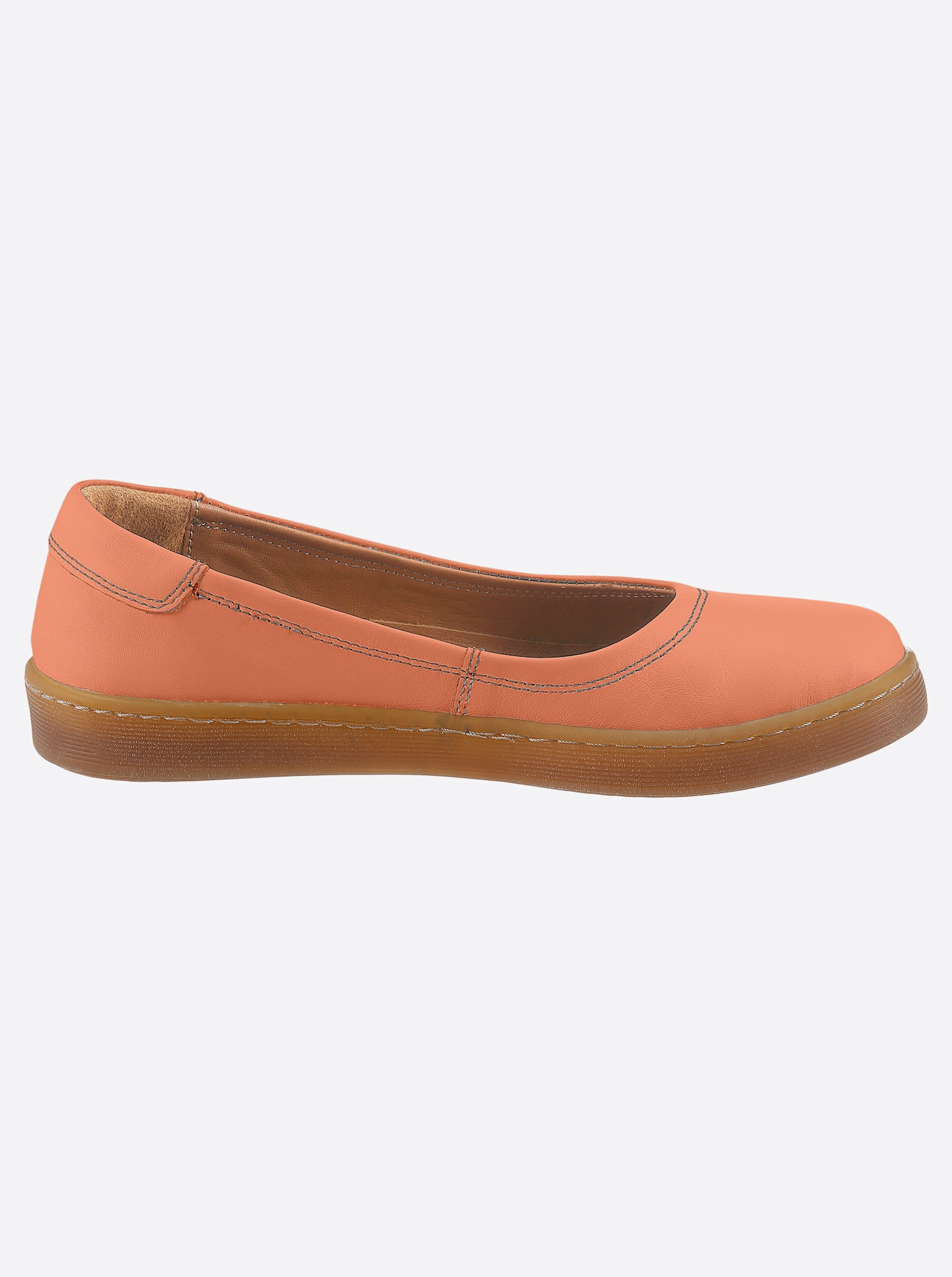 airsoft modern+ Ballerina aus Echtleder - orange
