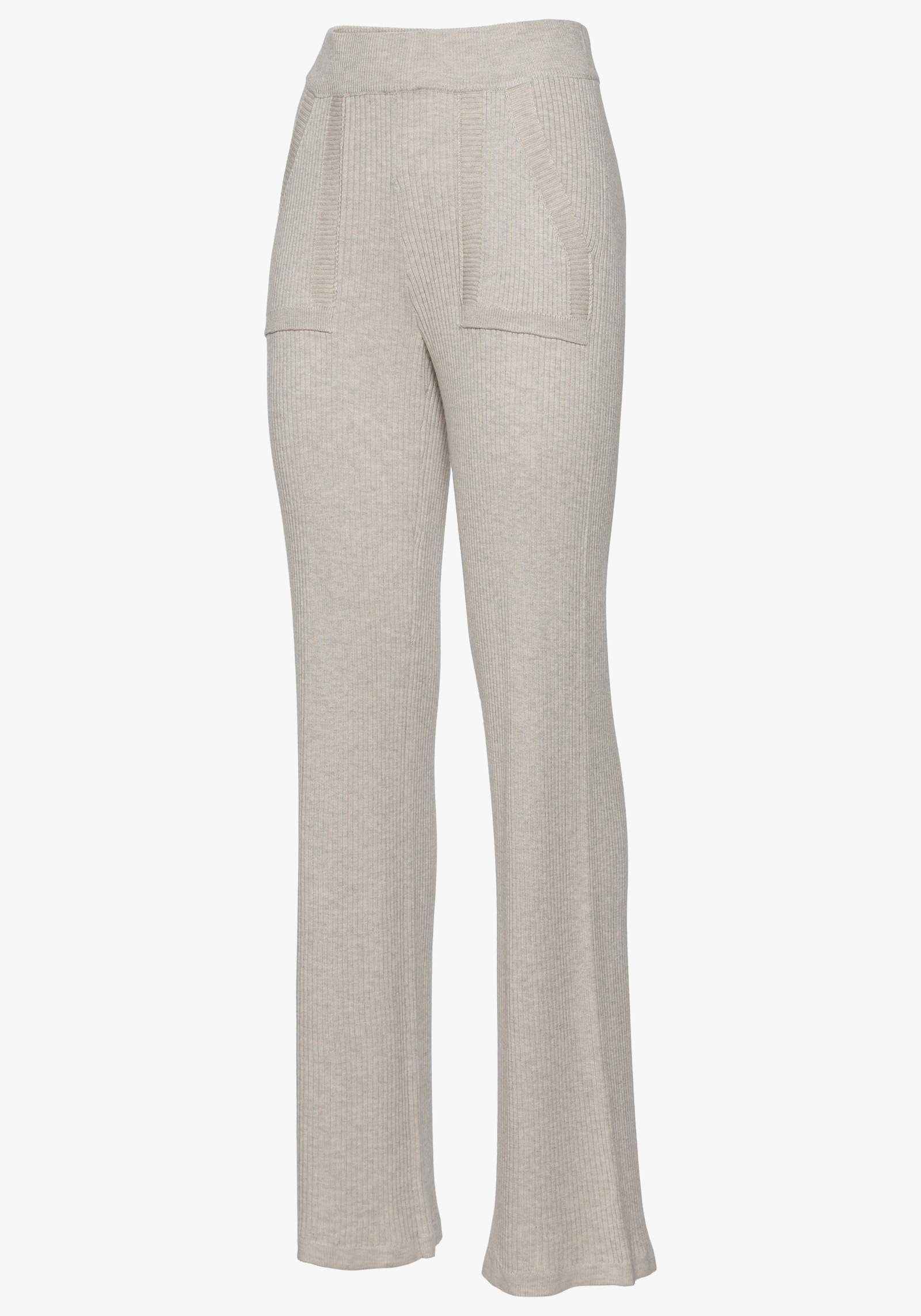 French Connection Strickhose - beige meliert