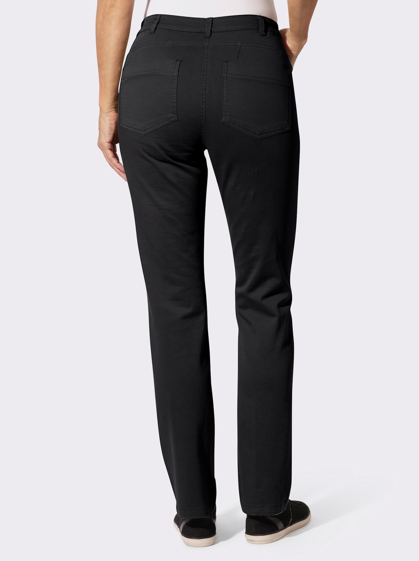 Jeans mit seitlichem Dehnbund - schwarz