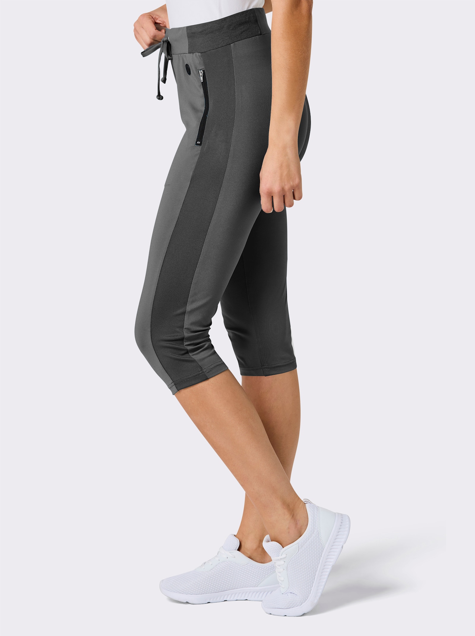Catamaran Sports Caprileggings mit Teil-Dehnbund - anthrazit