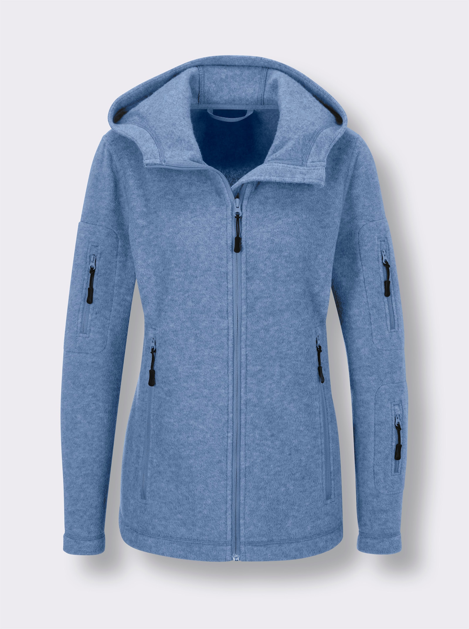 Catamaran Sports Fleecejacke mit 5 Taschen - himmelblau