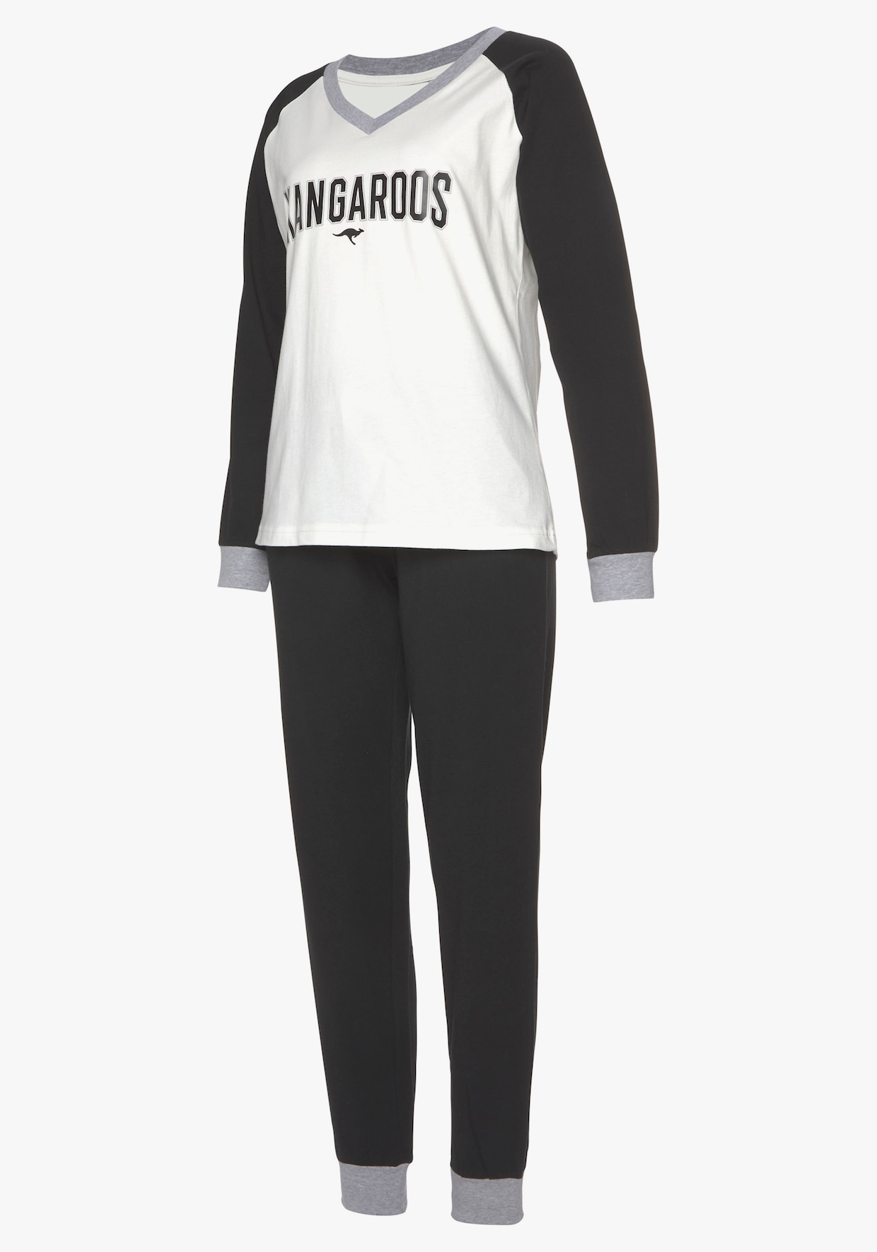 KangaROOS Pyjama - zwart/wit