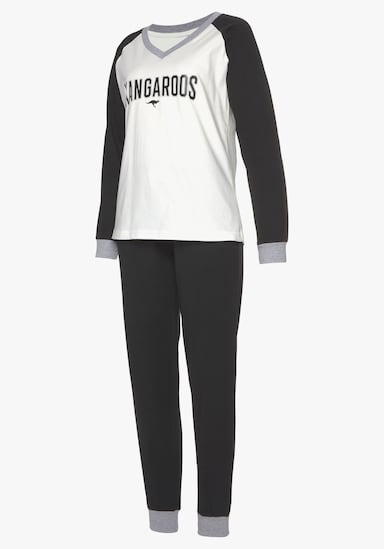 KangaROOS Pyjama - schwarz-weiß