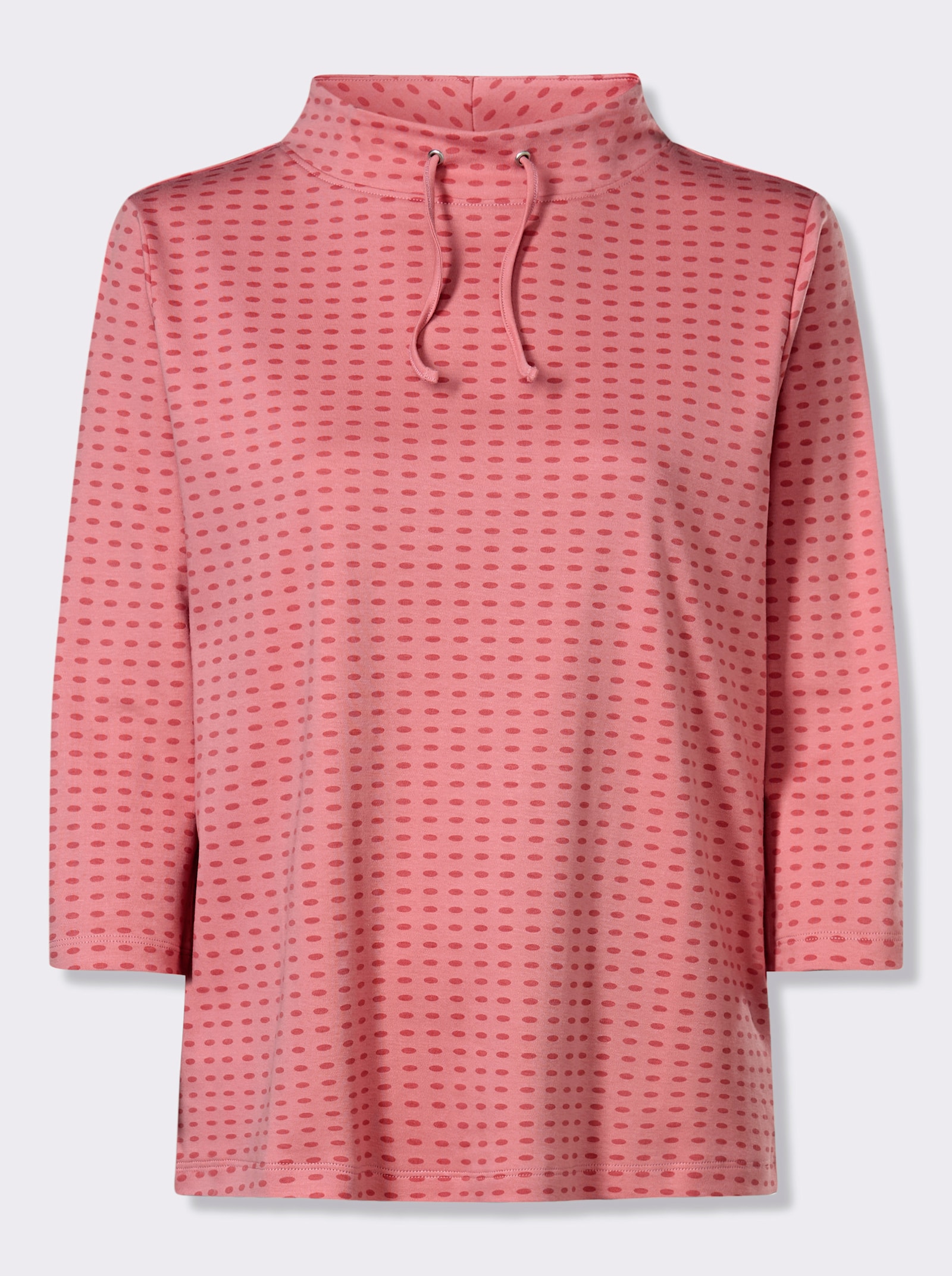 Sweatshirt mit Stehkragen - flamingo-grapefruit-bedruckt