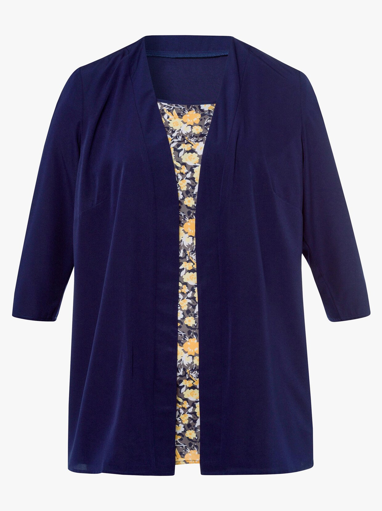 Comfortabele blouse - nachtblauw