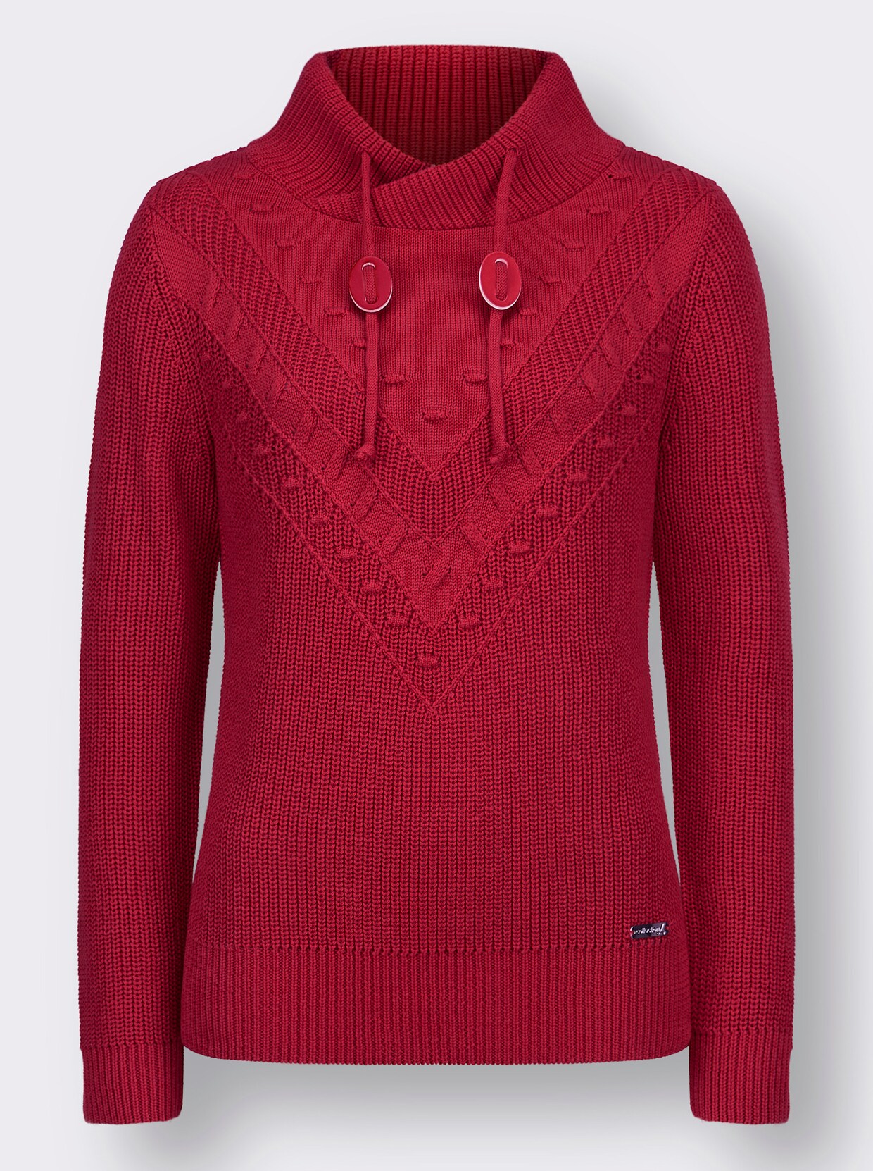 Pull en tricot - rouge