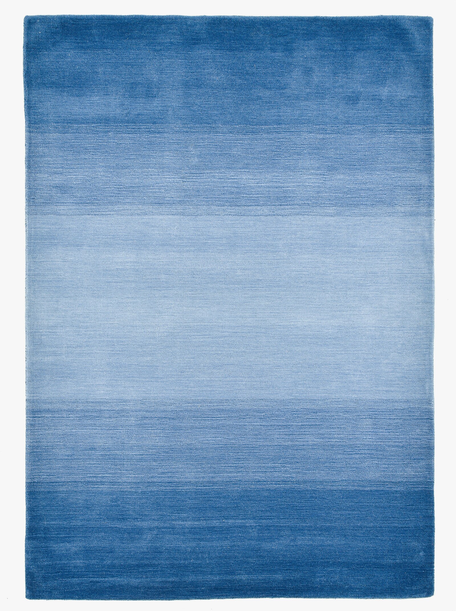 Theko Handwebteppich - blau