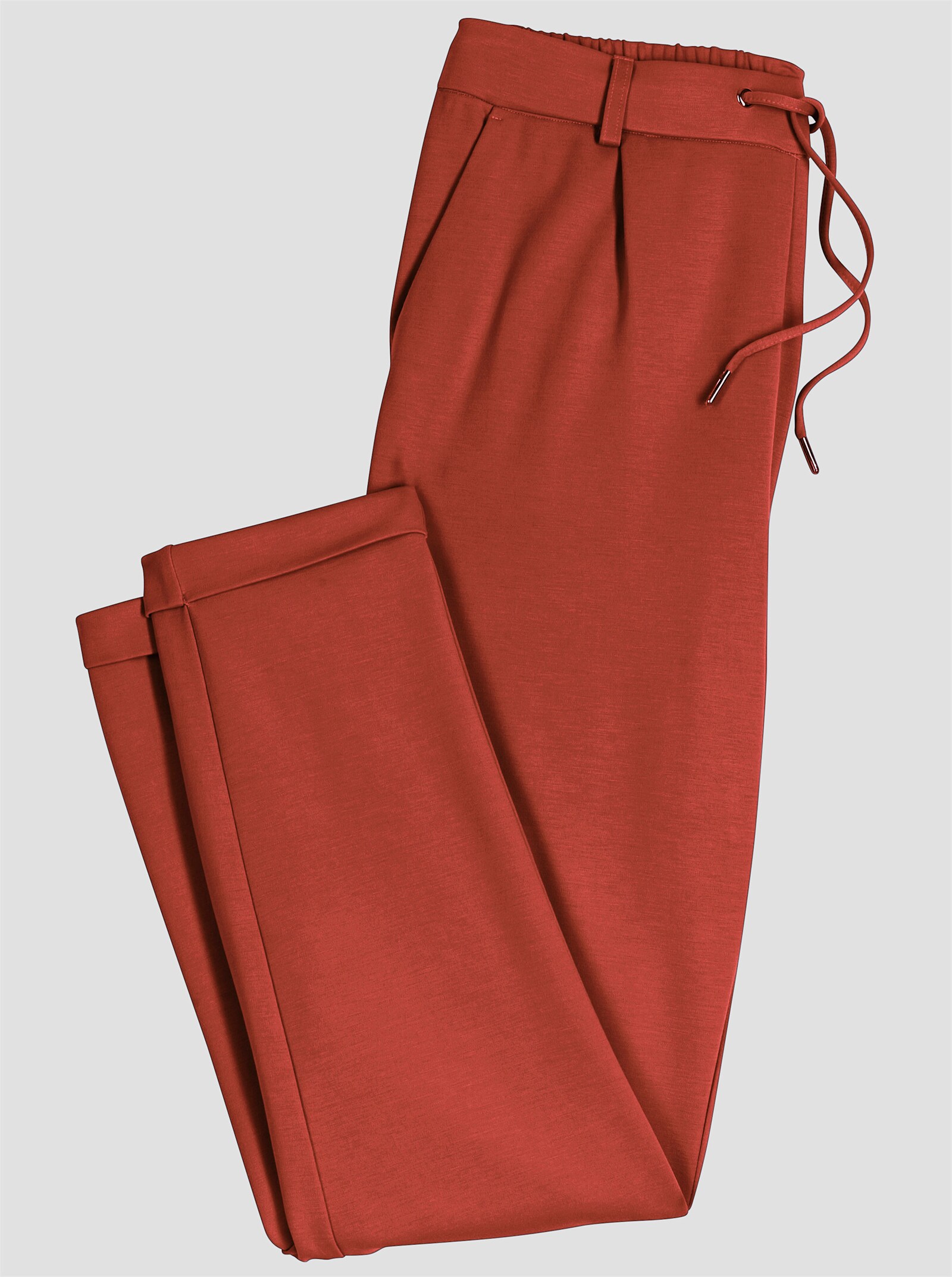 Jogg Pants in Interlock-Qualität - rostrot