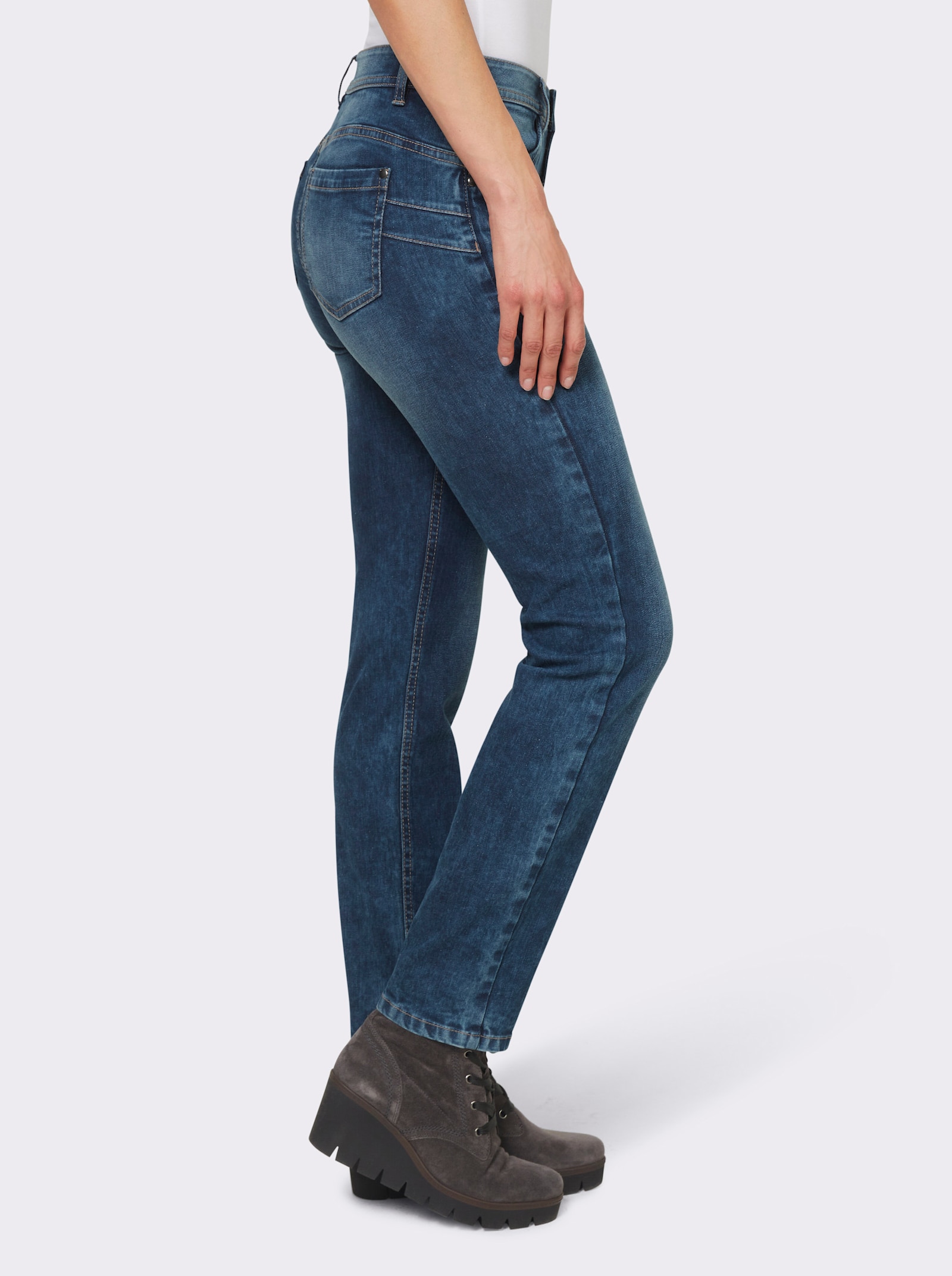 heine Röhrenjeans mit Push-up-Effekt - dark blue