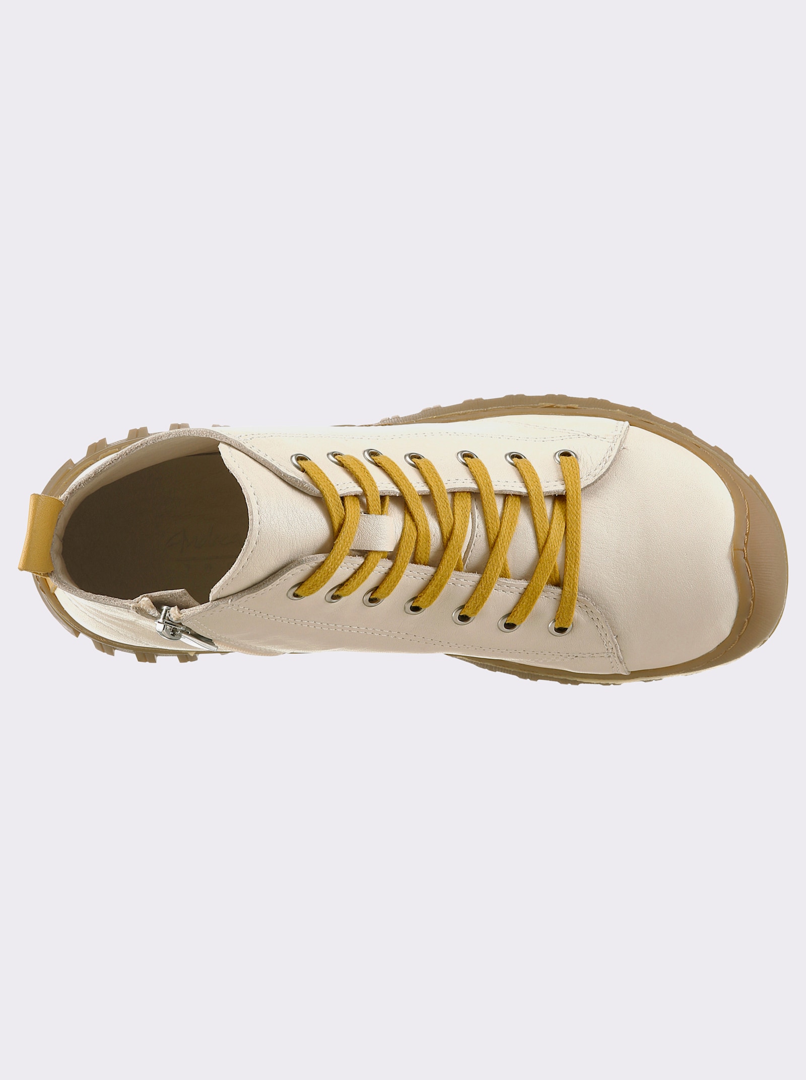 Andrea Conti Schnürstiefelette - creme-gelb