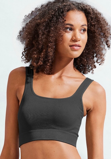 LASCANA Crop-Top - schwarz