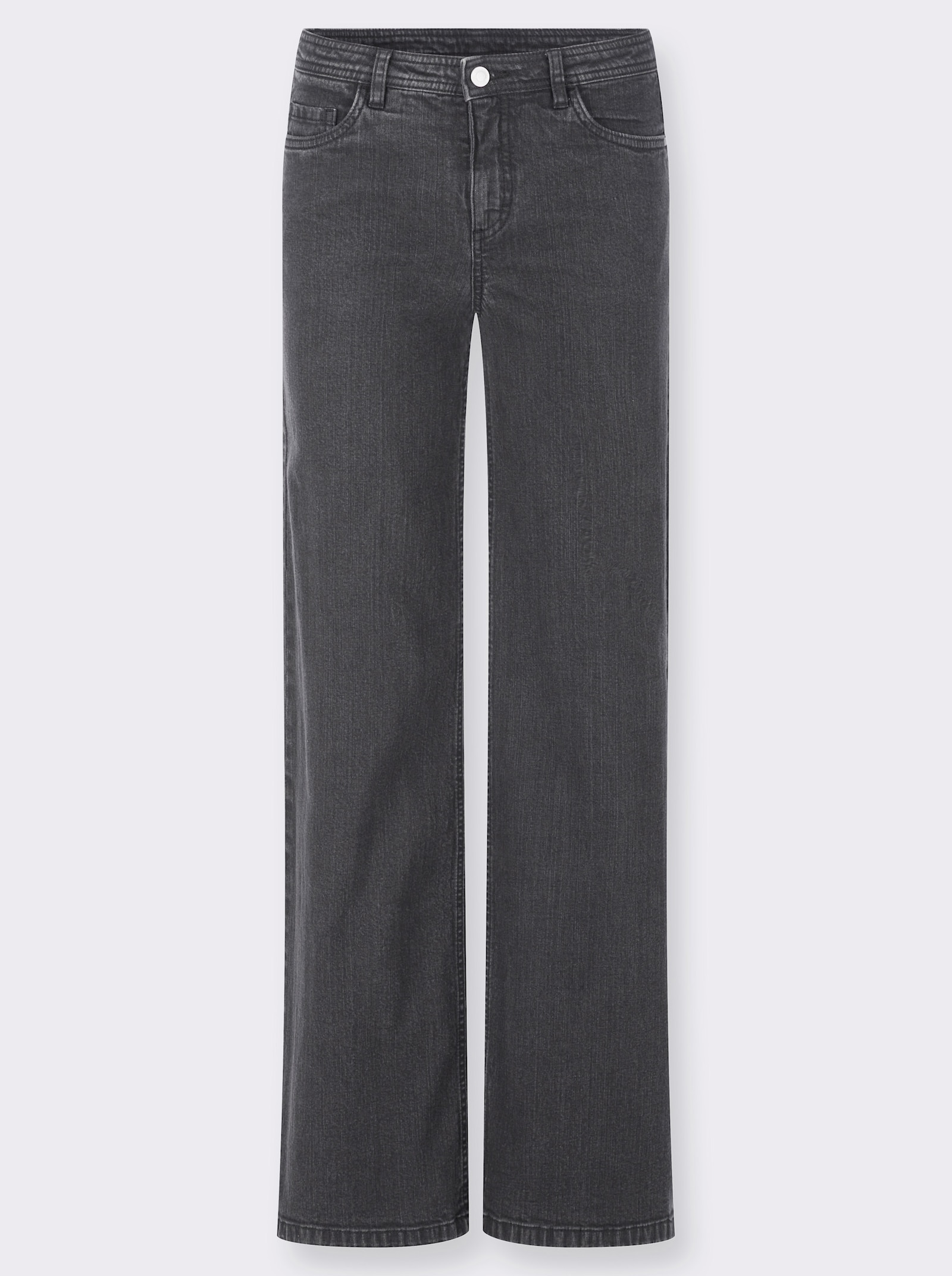 5-Pocket-Jeans mit Kontrastnähten - grey denim