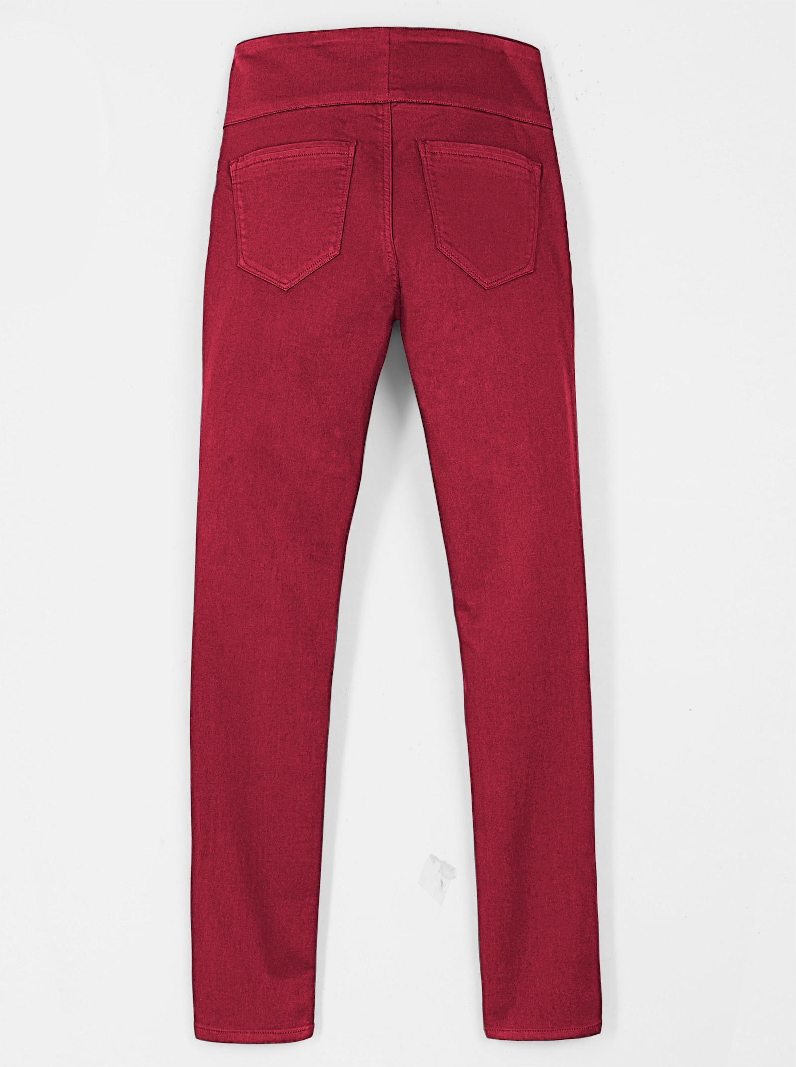 Comfortbroek met hoge comfortband - rood