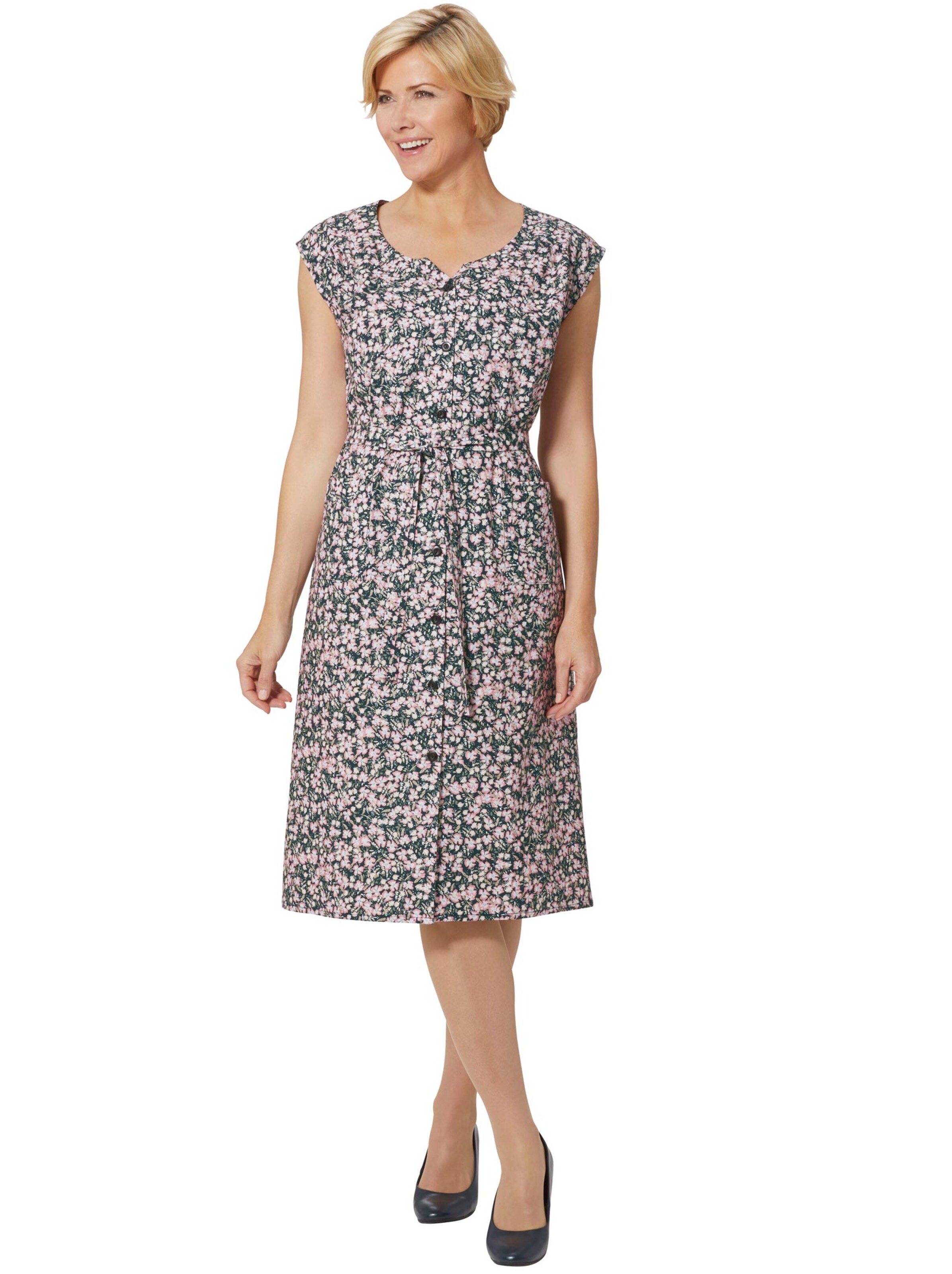 Hauskleid - rosé-bedruckt