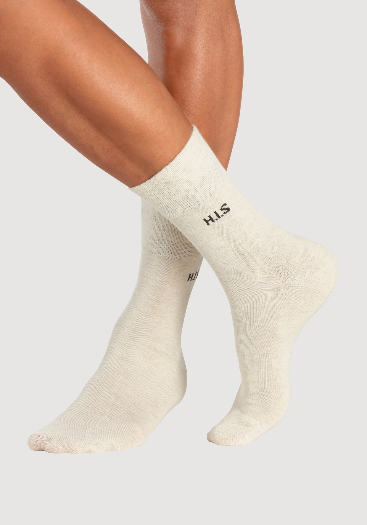 H.I.S Socken - 2x schwarz, 2x dunkelbraun-meliert, 2x dunkelbeige-meliert, 2x hellbeige-meliert, 1x rost, 2x olive, 1x khaki