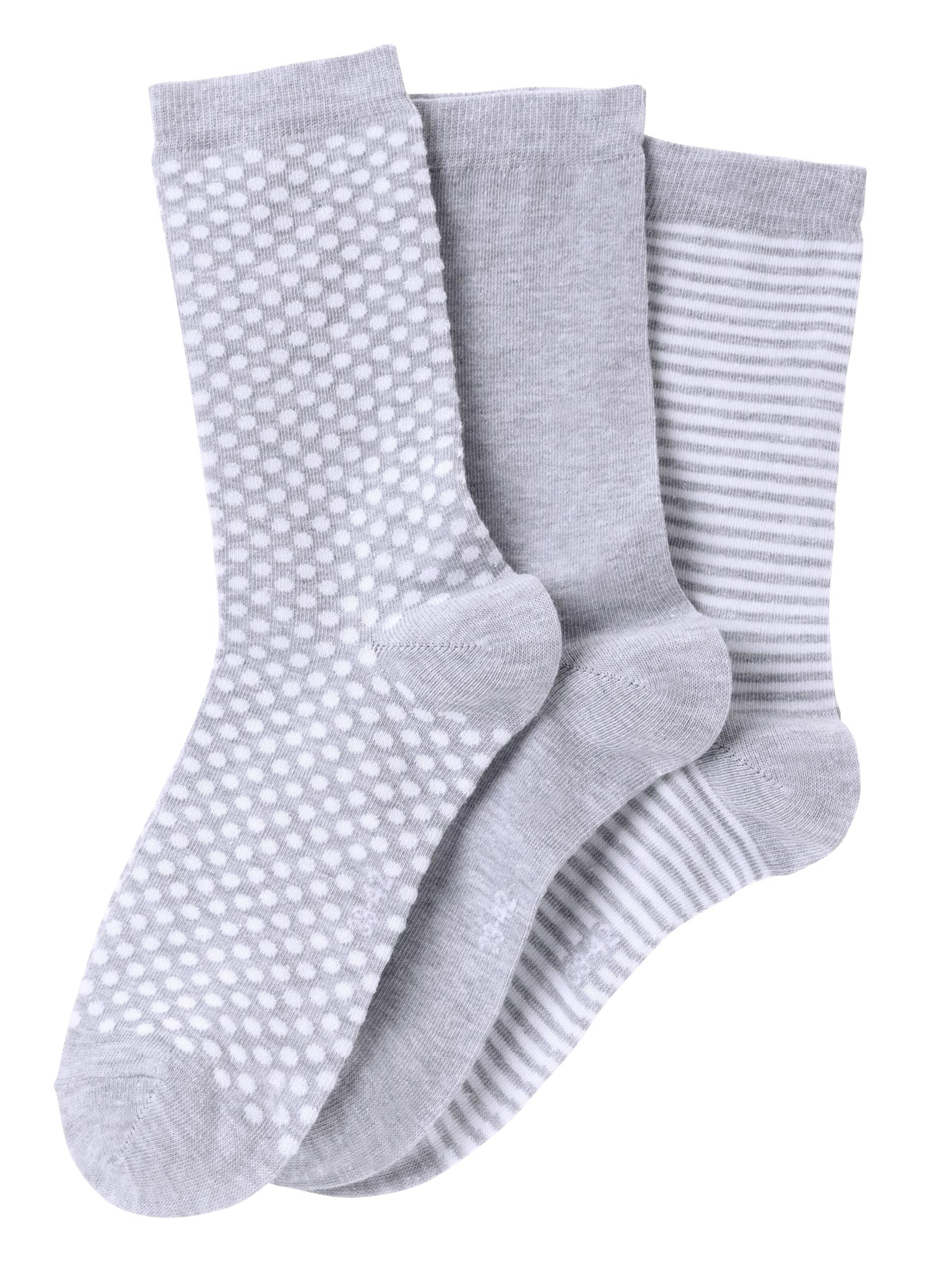 wäschepur Damen-Socken - grau-meliert