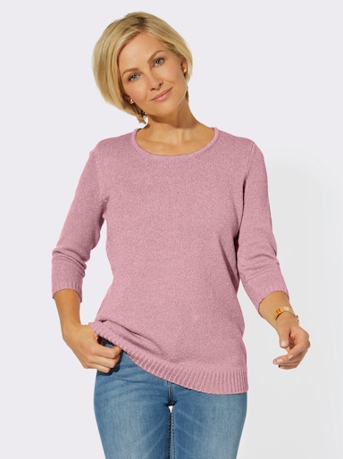 Bouclé-pullover - roze