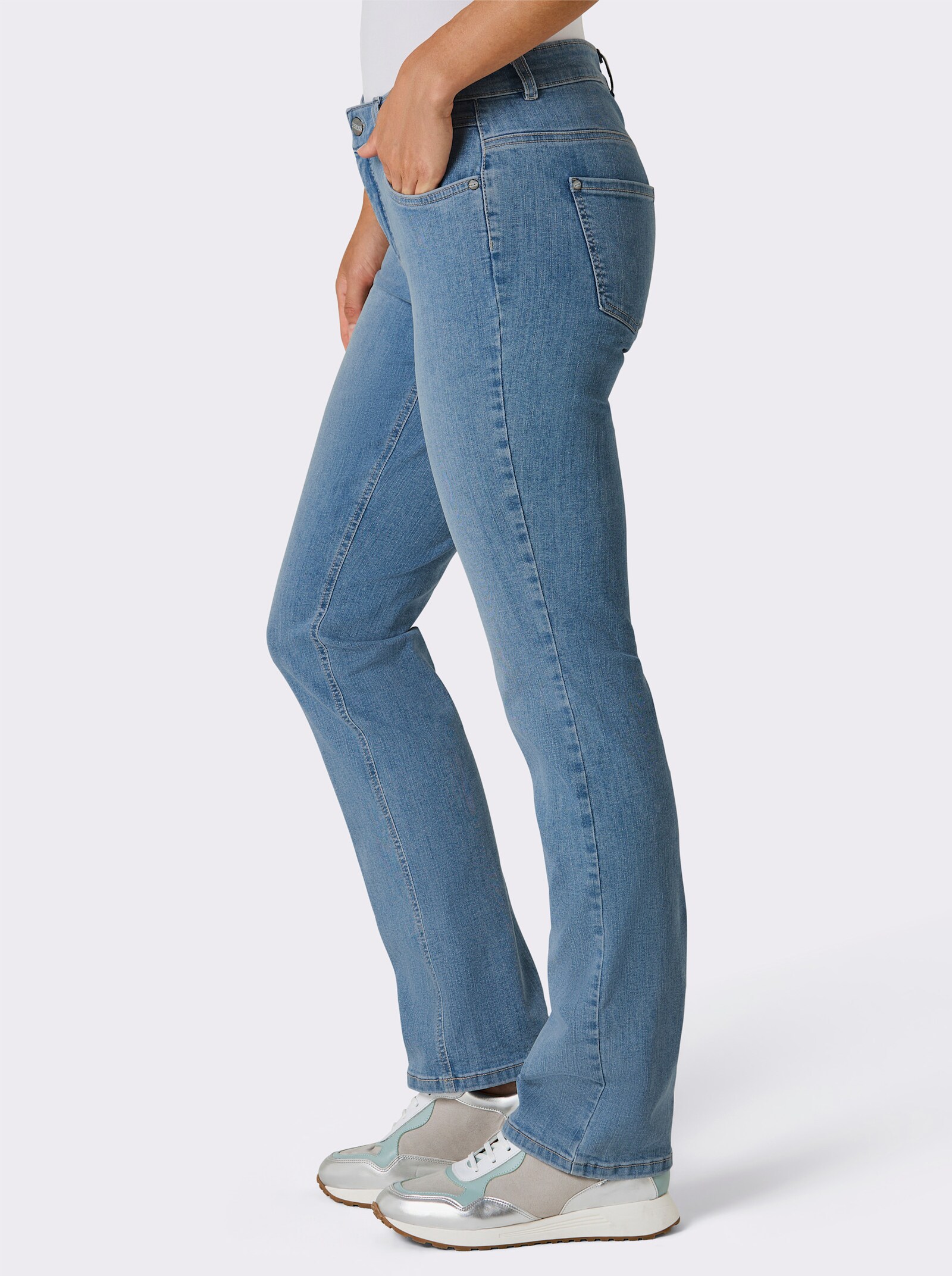 Ascari Jeans in Superstretch-Qualität - blue-bleached