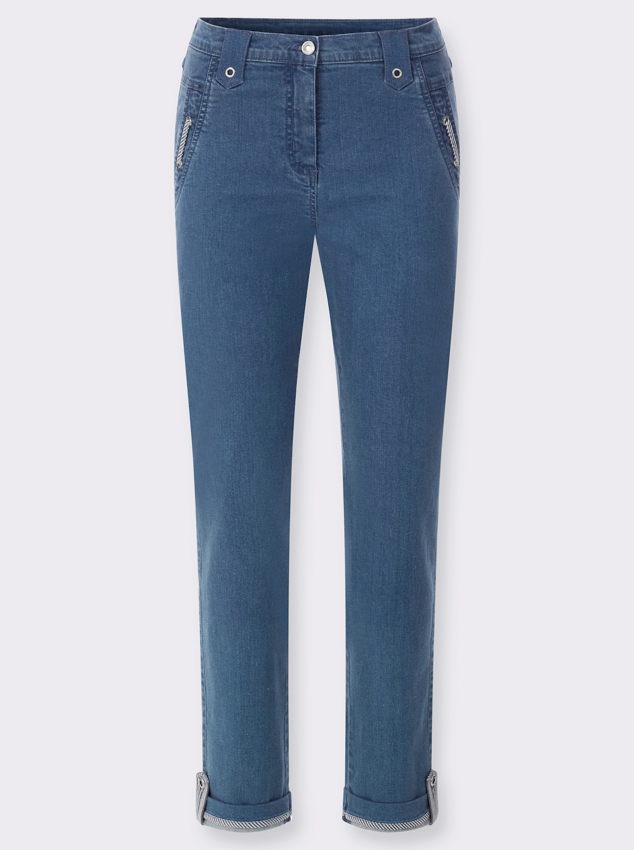 Schlupfjeans - blue-bleached