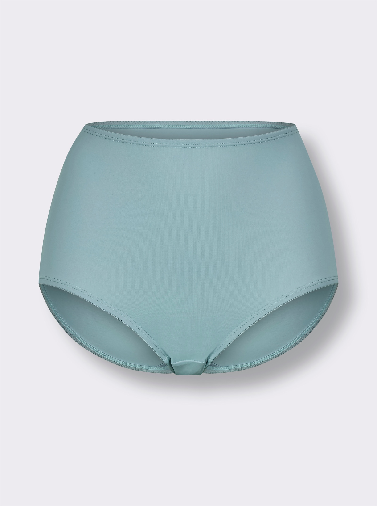 Kalhotky s pasem - bílá-mátová-potisk + mátová